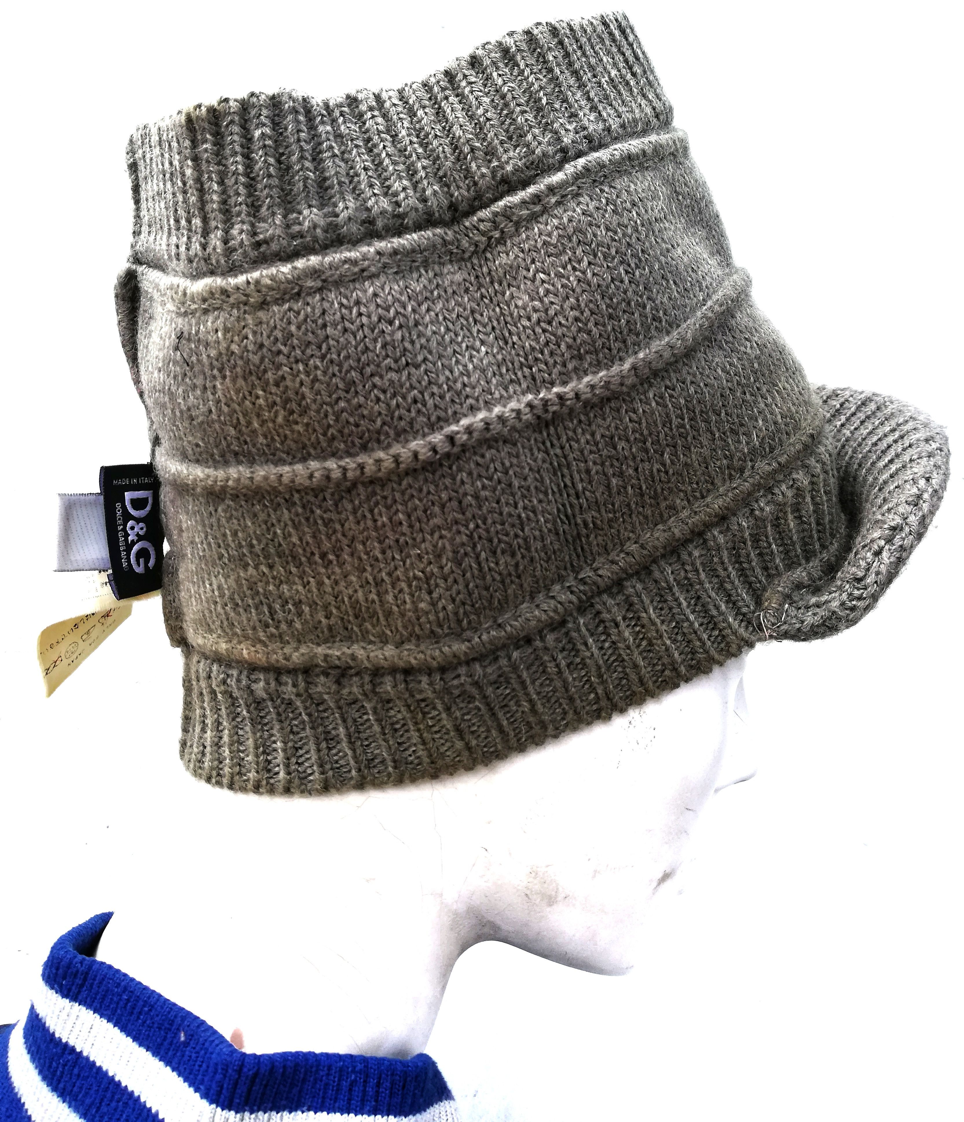 Dolce & Gabbana 🔥Very Rare!!! Dolce & Gabbana Knitwear Beanie Hat🔥 Size ONE SIZE - 13 Thumbnail