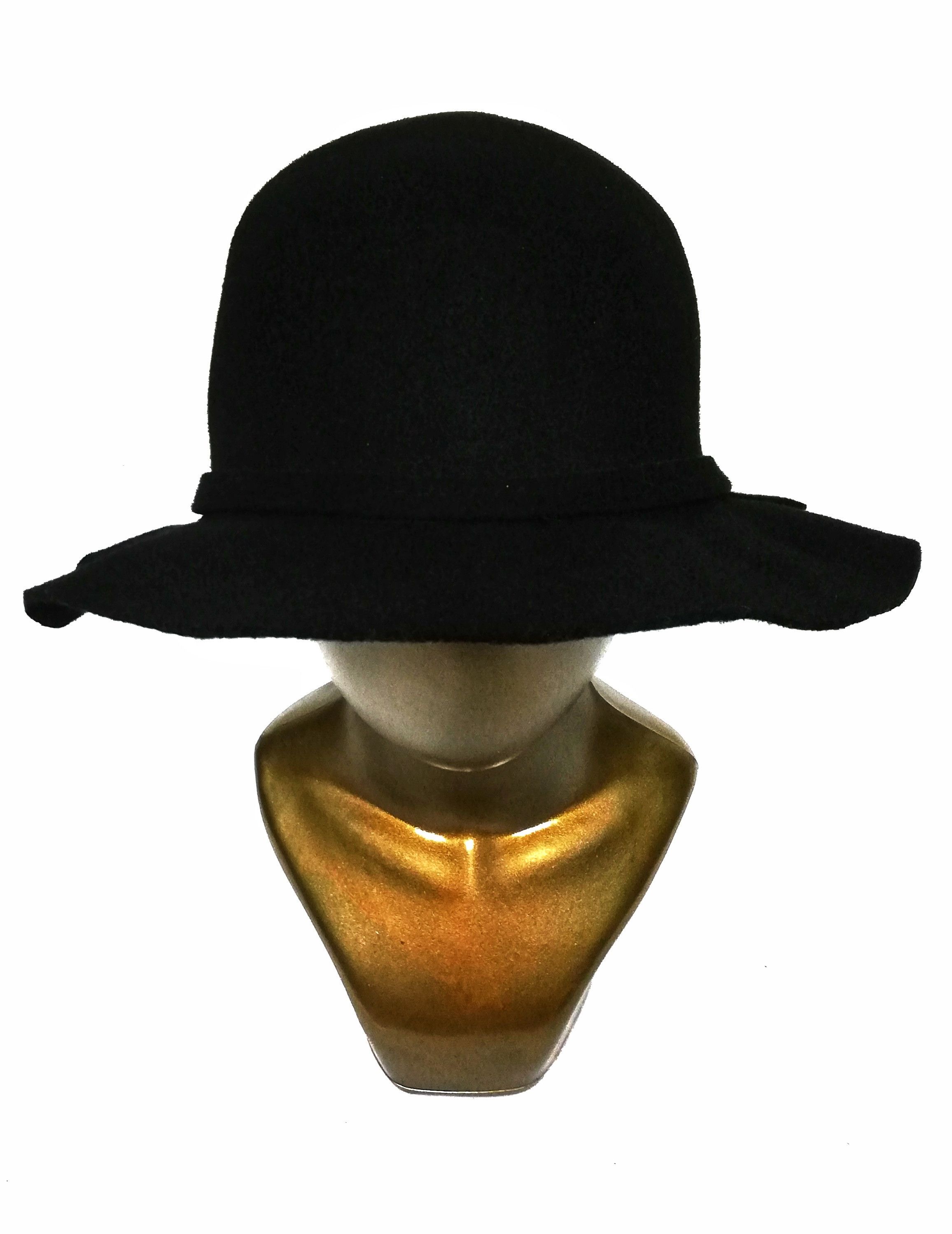 BEAUTY&YOUTH 🔥Lyllis Hat Black Long Brim Plain Wool Hats🔥 Size ONE SIZE - 8 Thumbnail