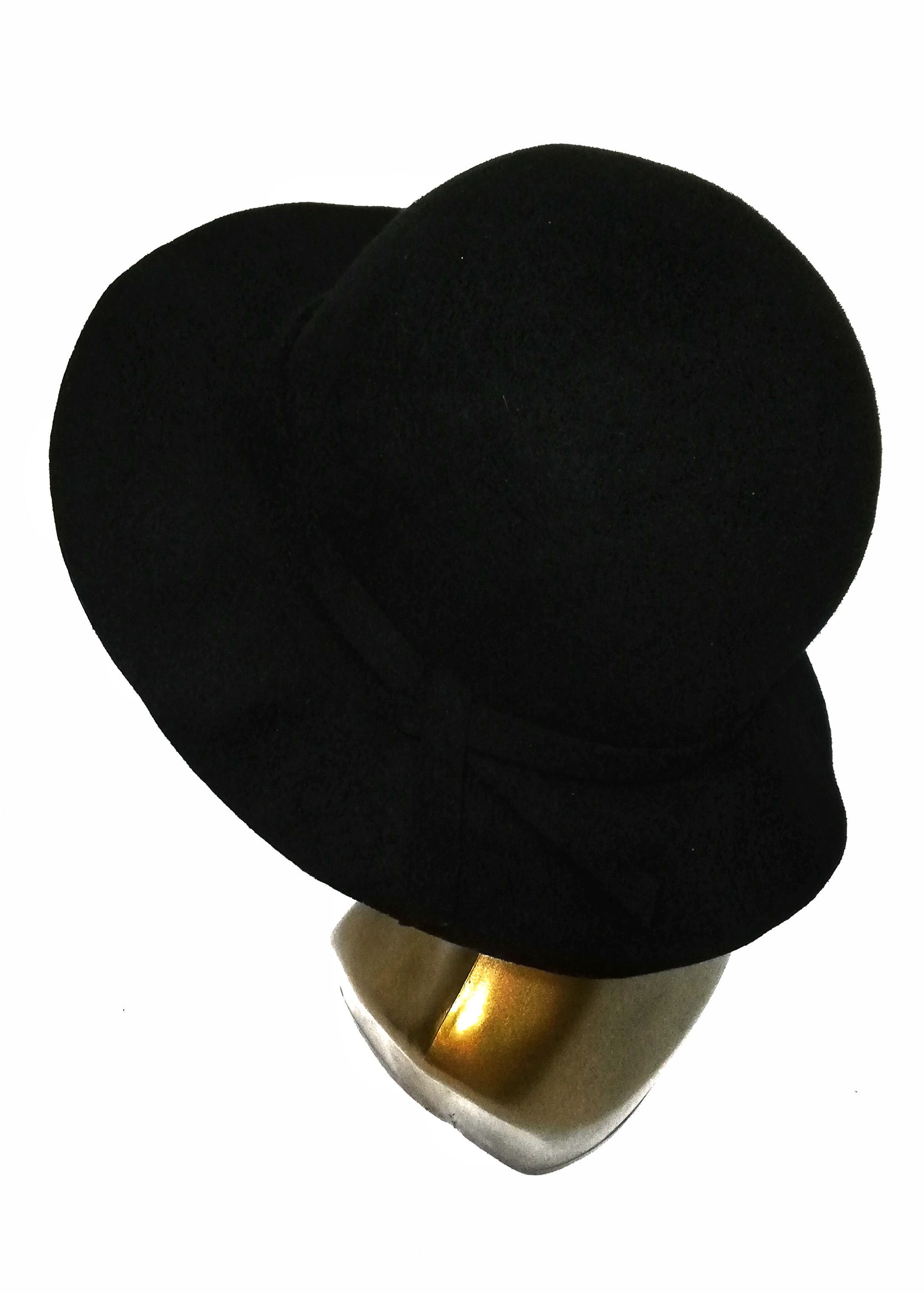 BEAUTY&YOUTH 🔥Lyllis Hat Black Long Brim Plain Wool Hats🔥 Size ONE SIZE - 4 Thumbnail