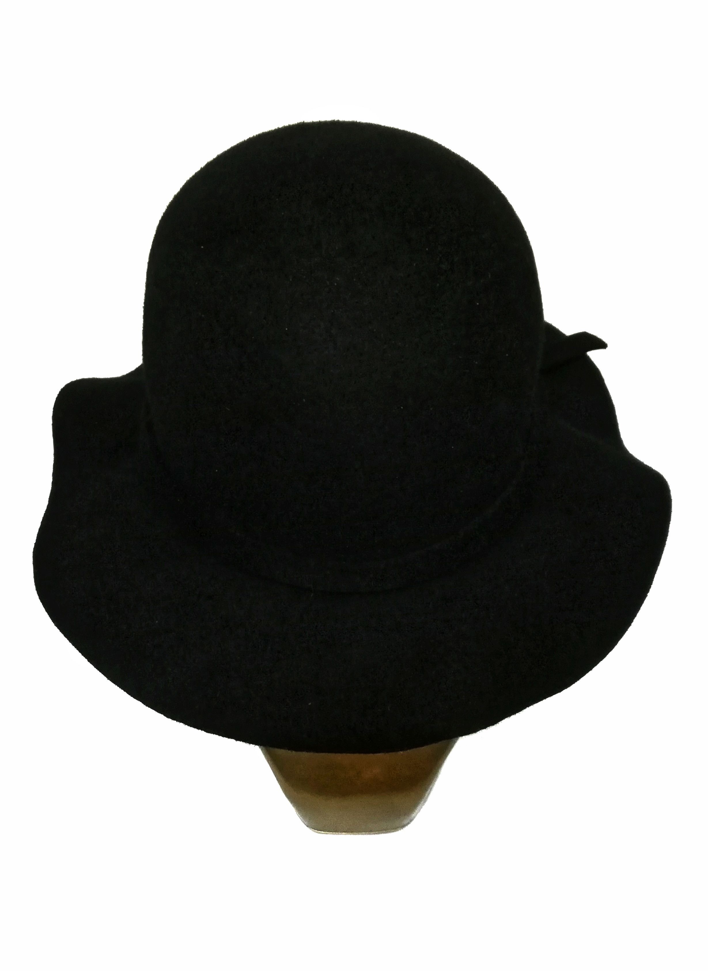 BEAUTY&YOUTH 🔥Lyllis Hat Black Long Brim Plain Wool Hats🔥 Size ONE SIZE - 10 Thumbnail