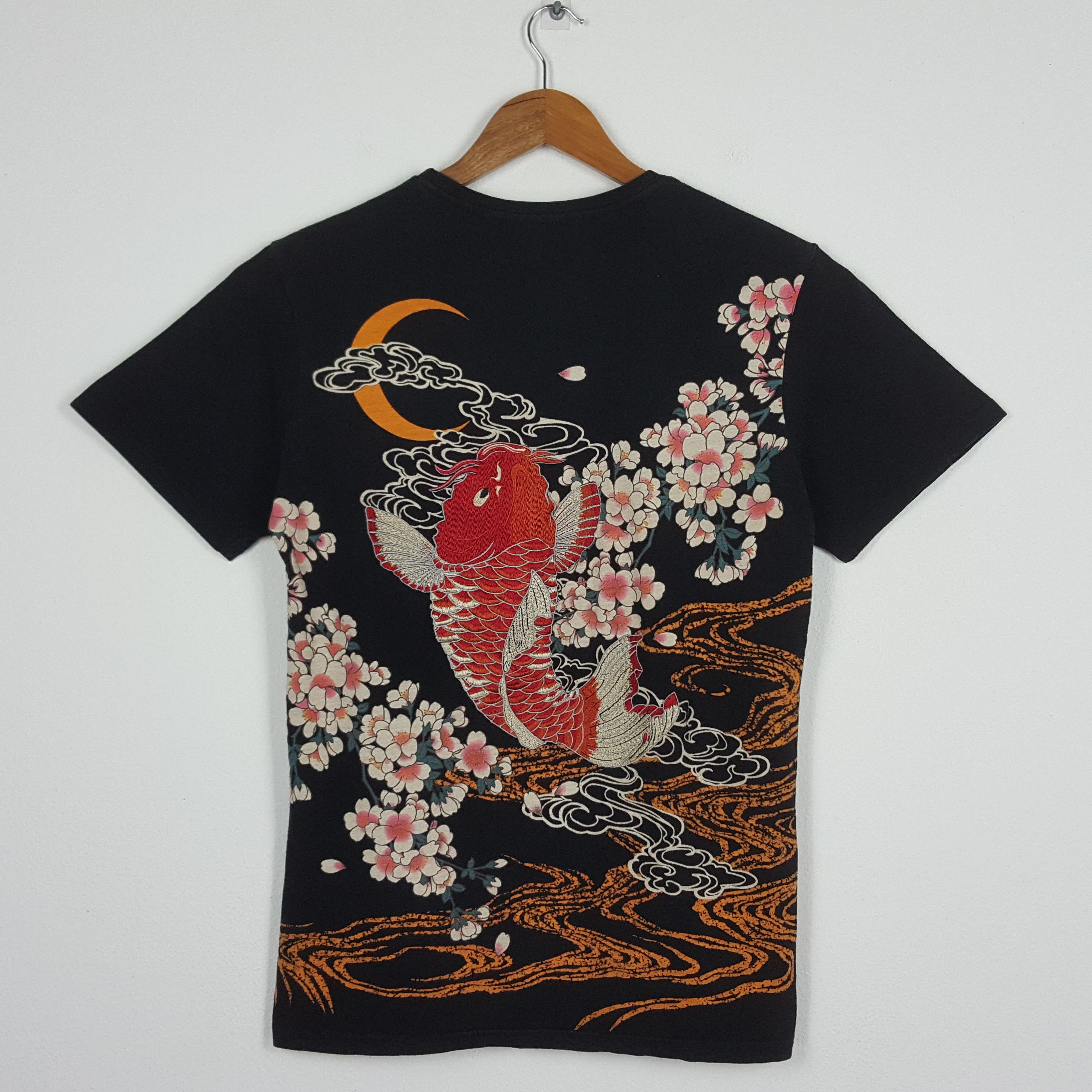 Japanese Brand × Vintage Vintage Sukajan Koi fish Japanese Brand Embroidery Design Size US M / EU 48-50 / 2 - 1 Thumbnail