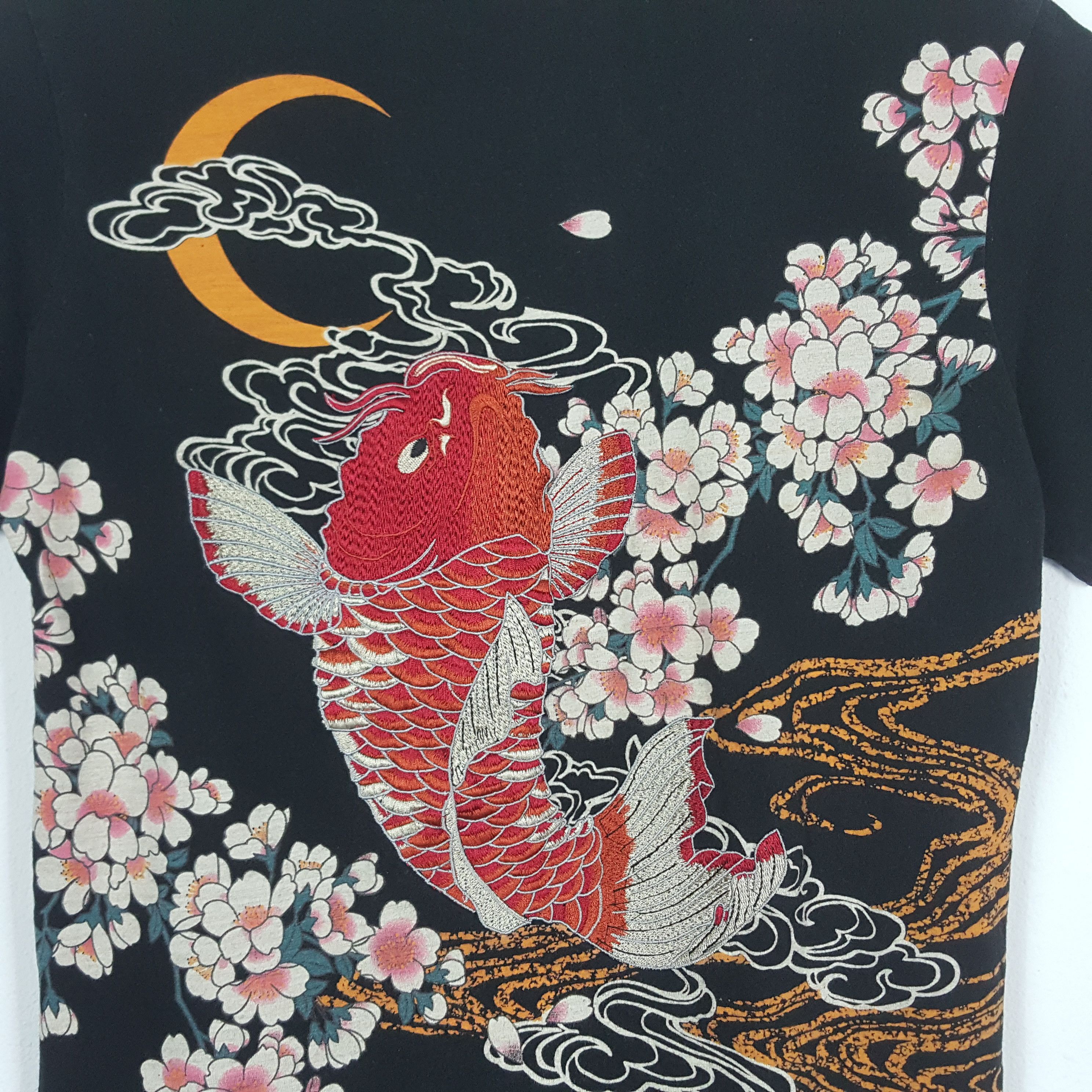 Japanese Brand × Vintage Vintage Sukajan Koi fish Japanese Brand Embroidery Design Size US M / EU 48-50 / 2 - 5 Thumbnail