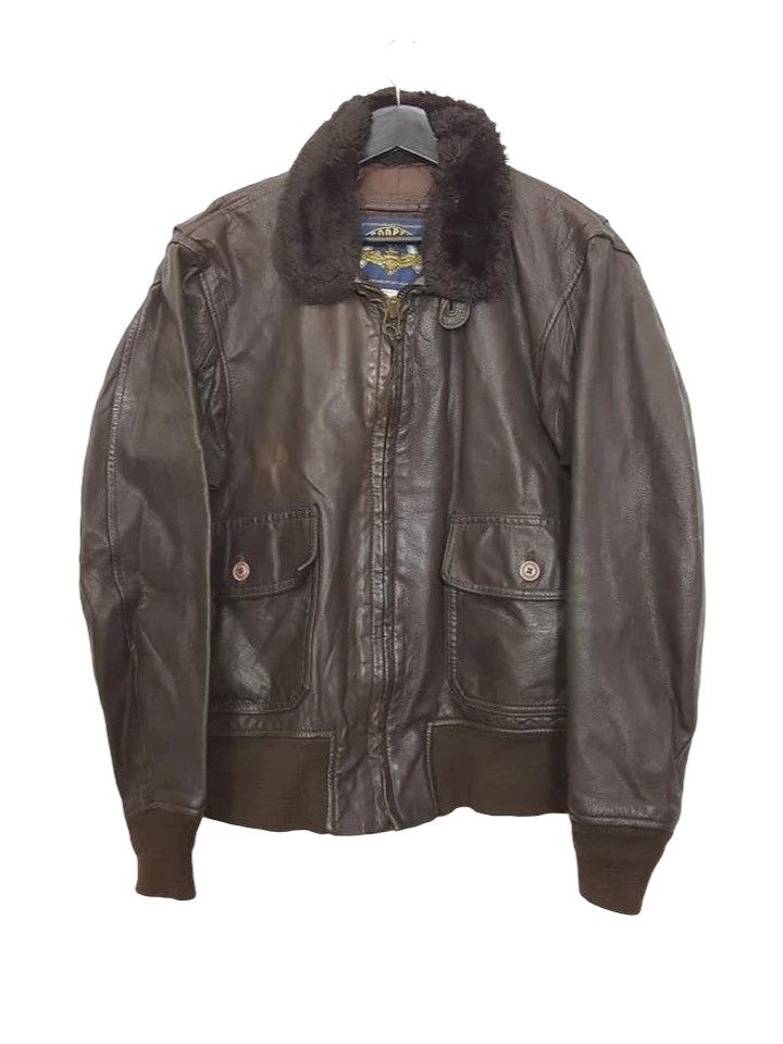 Cooper Cooper USN Navy G-1 Type Flight Aviator Goatskin Leather Size US M / EU 48-50 / 2 - 1 Thumbnail