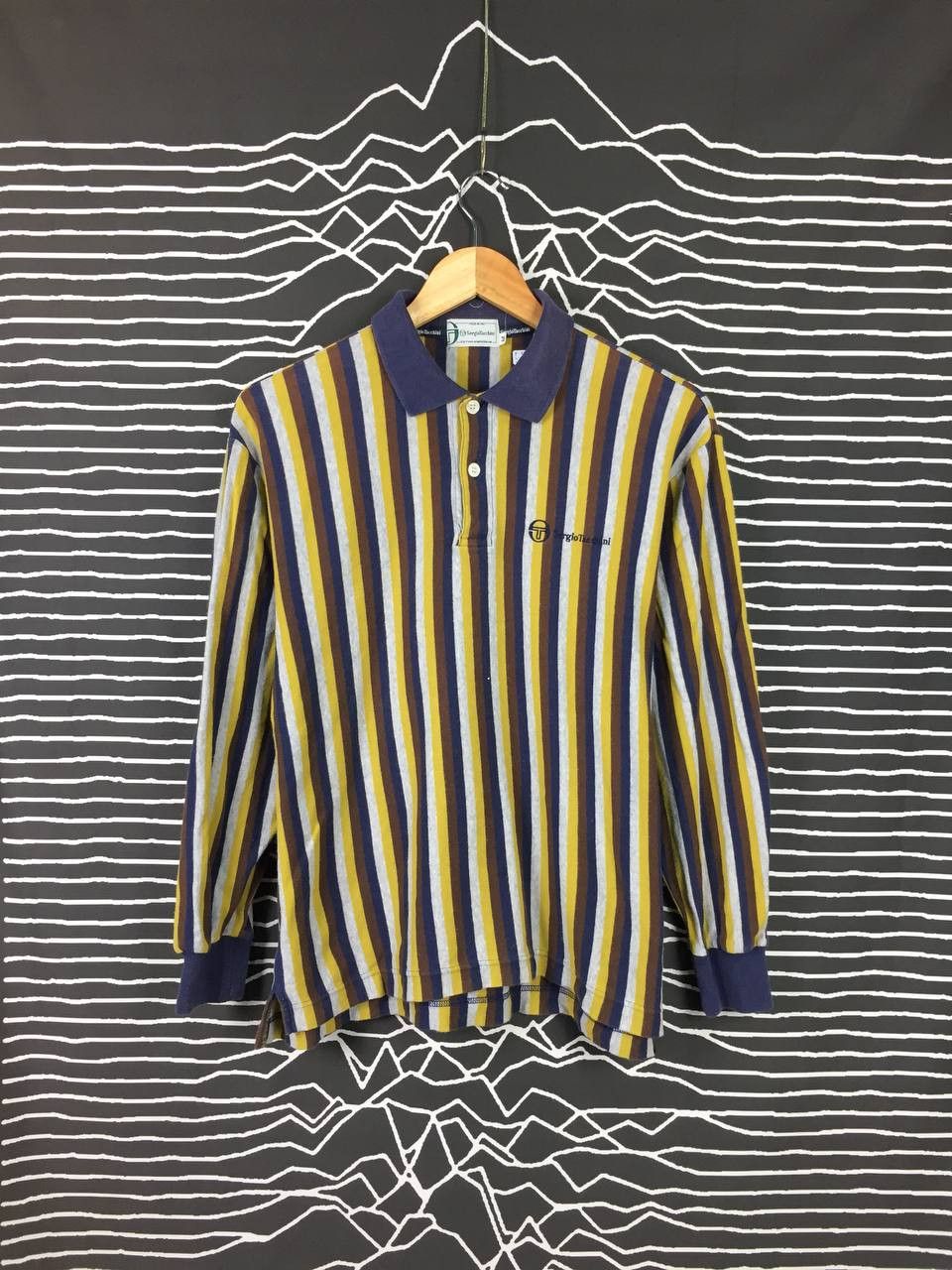 Sergio Tacchini Vtg 90s Sergio Tachini Stripe Longsleeve Tee Size US M / EU 48-50 / 2 - 2 Thumbnail