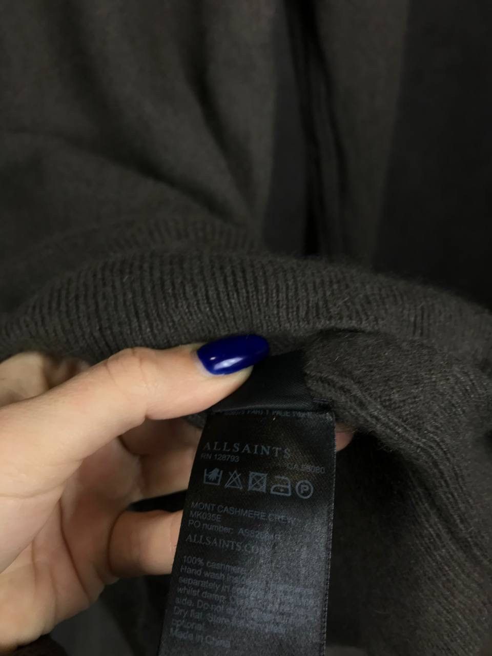 Allsaints Allsaints luxury streetwear cashmere sweater Size US S / EU 44-46 / 1 - 5 Thumbnail