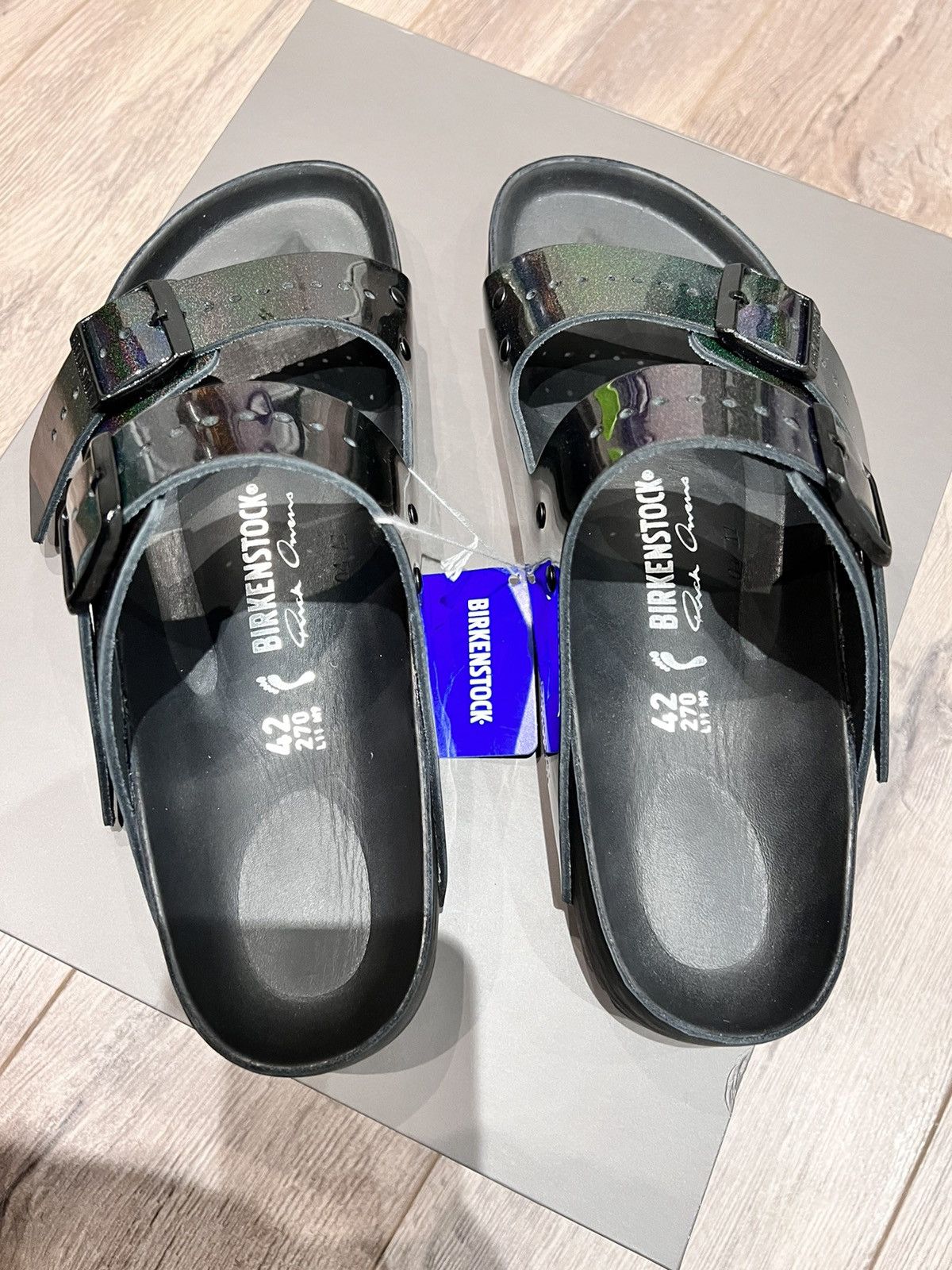 Birkenstock × Rick Owens Rick Owens x BIRKENSTOCK Arizona Mix sandals Size US 9 / EU 42 - 4 Thumbnail