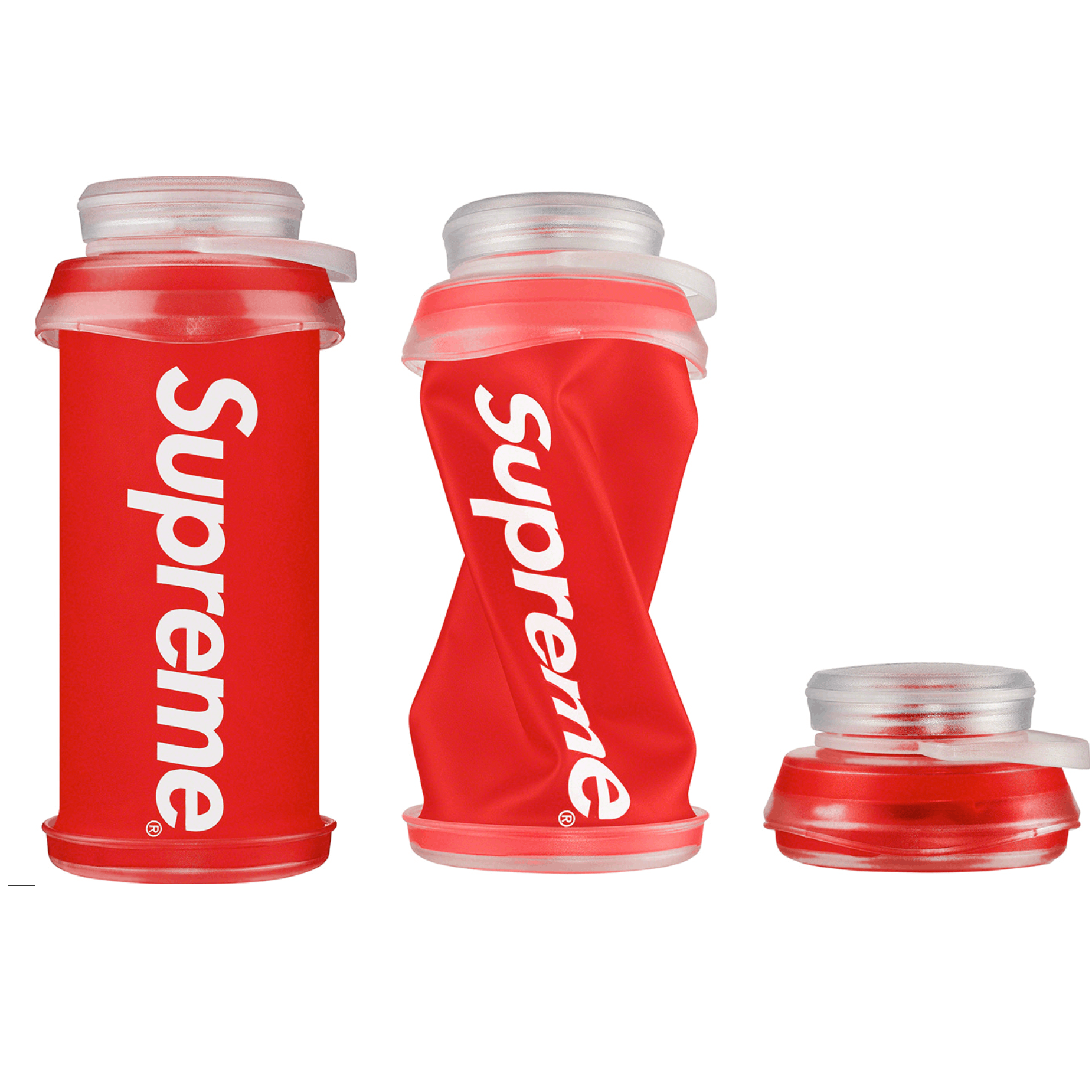 Pre-owned Supreme Red Box Logo Hydrapak Flexible Bottle Ds Fw20