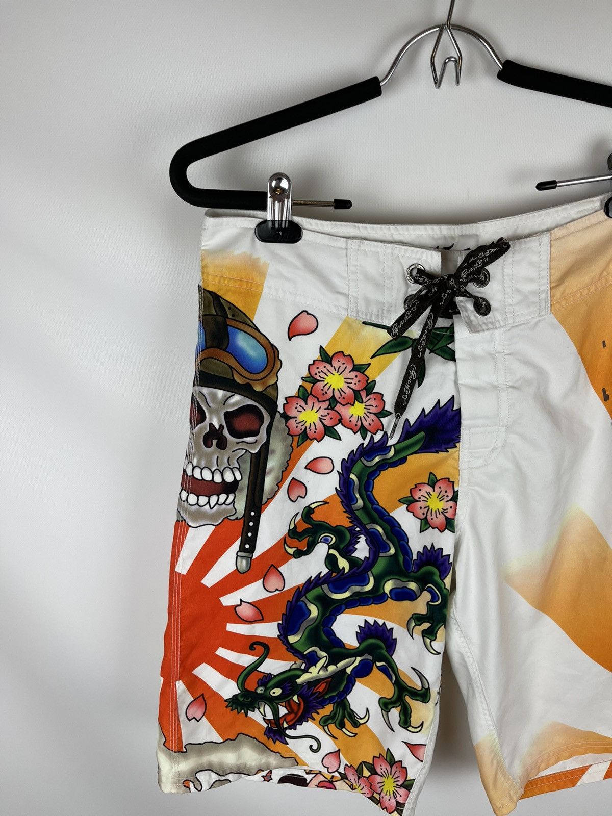 Christian Audigier Ed Hardy by Christian Audigier printed skull geisha biglogo Size US 32 / EU 48 - 3 Thumbnail