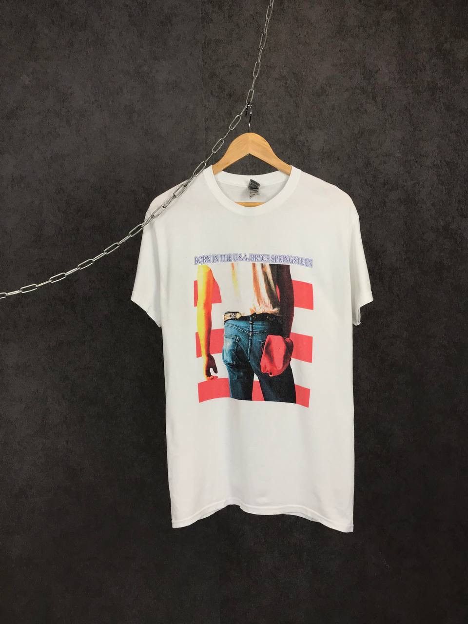 Band Tees × Vintage Bruce Springsteen Born in the USA vintage rock band tee Size US M / EU 48-50 / 2 - 1 Thumbnail