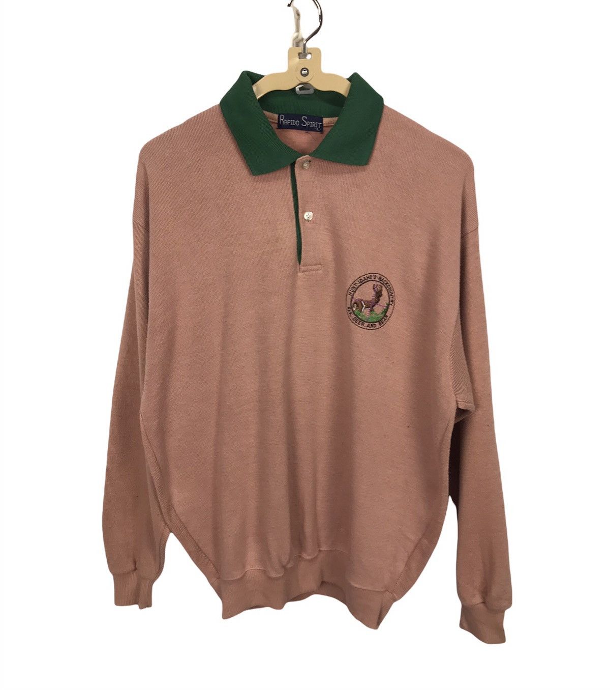 Japanese Brand Vintage Rapido spirit half button sweatshirt Size US M / EU 48-50 / 2 - 1 Thumbnail