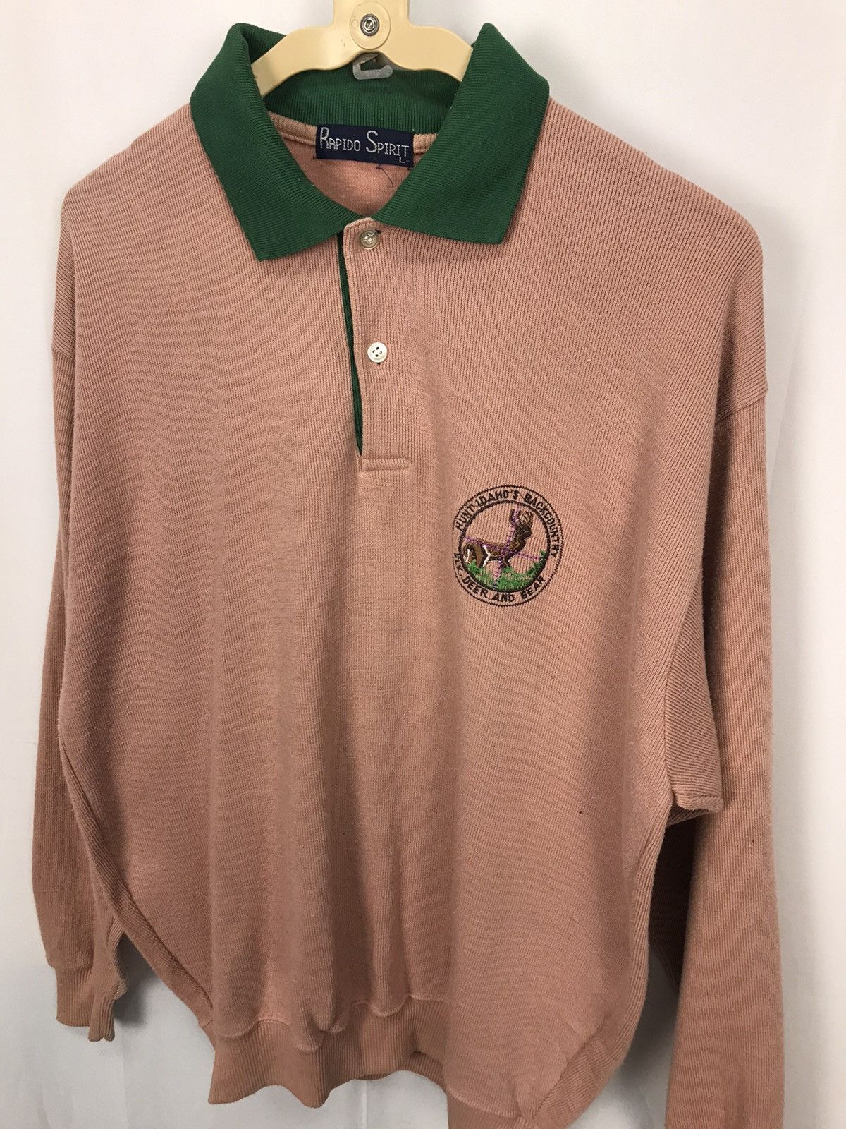 Japanese Brand Vintage Rapido spirit half button sweatshirt Size US M / EU 48-50 / 2 - 6 Thumbnail