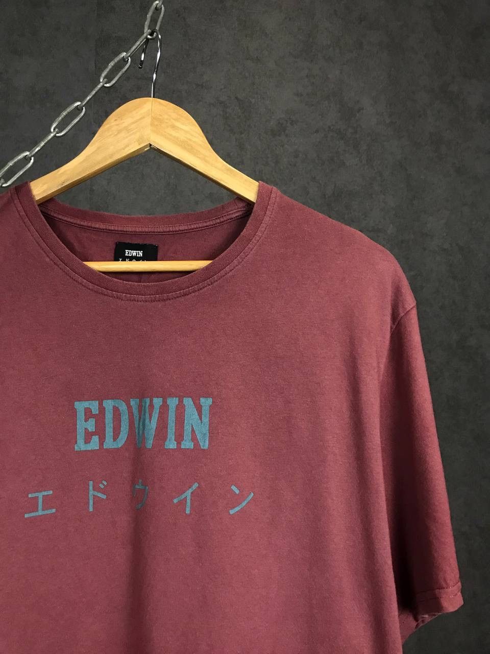 Edwin Edwin Japanese brand streetwear center logo tee Size US XL / EU 56 / 4 - 2 Thumbnail