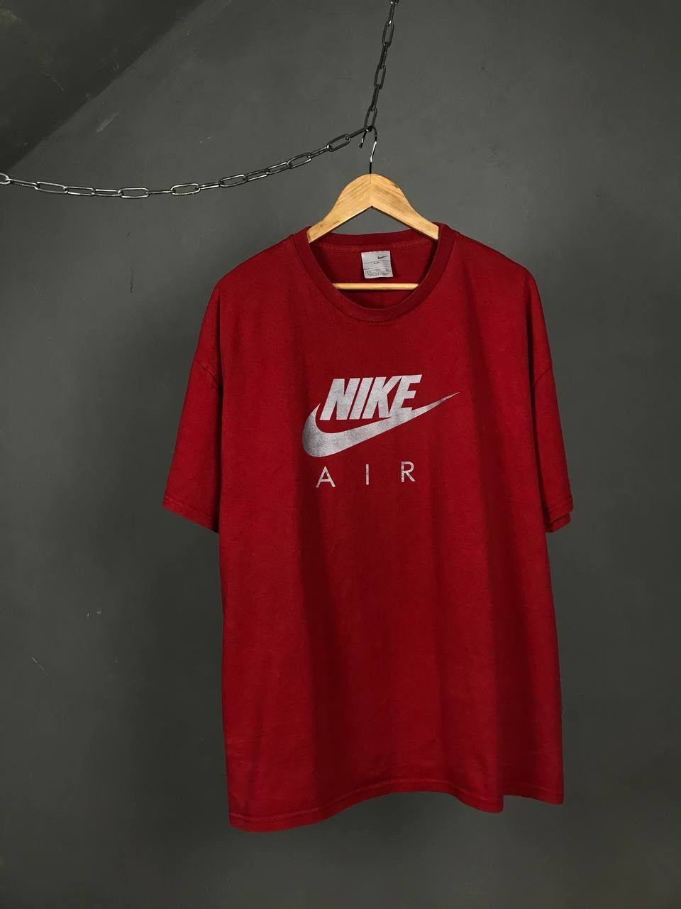 Nike Nike Air swoosh streetwear vintage center logo tee Size US XXL / EU 58 / 5 - 1 Thumbnail