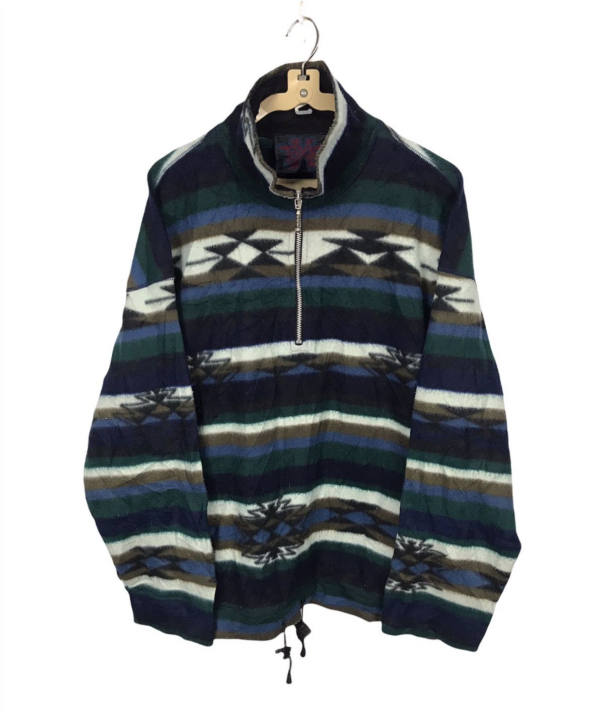 Other Printed fleece sweatshirt half zipper by toxic Size US L / EU 52-54 / 3 - 1 Thumbnail