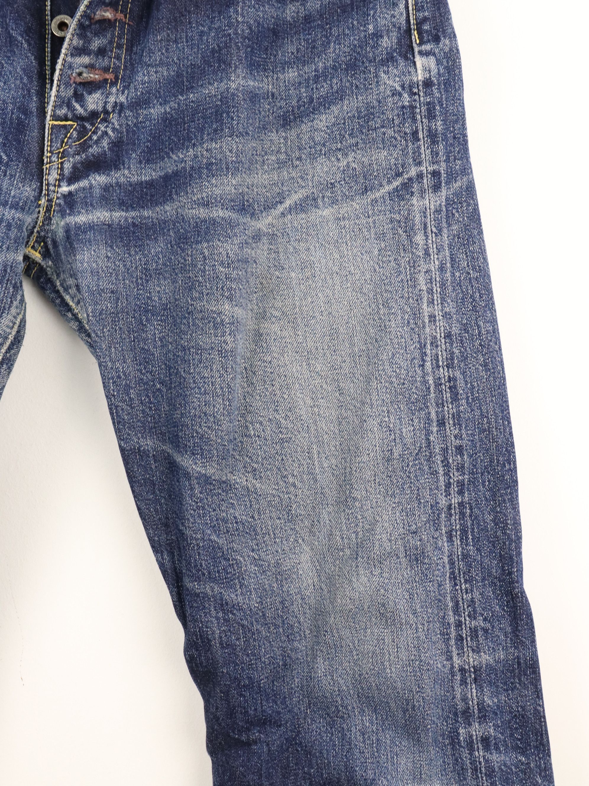 Kapital KAPITAL Selvedge Rare Denim Fly Button Jean Pant Size US 31 - 10 Thumbnail