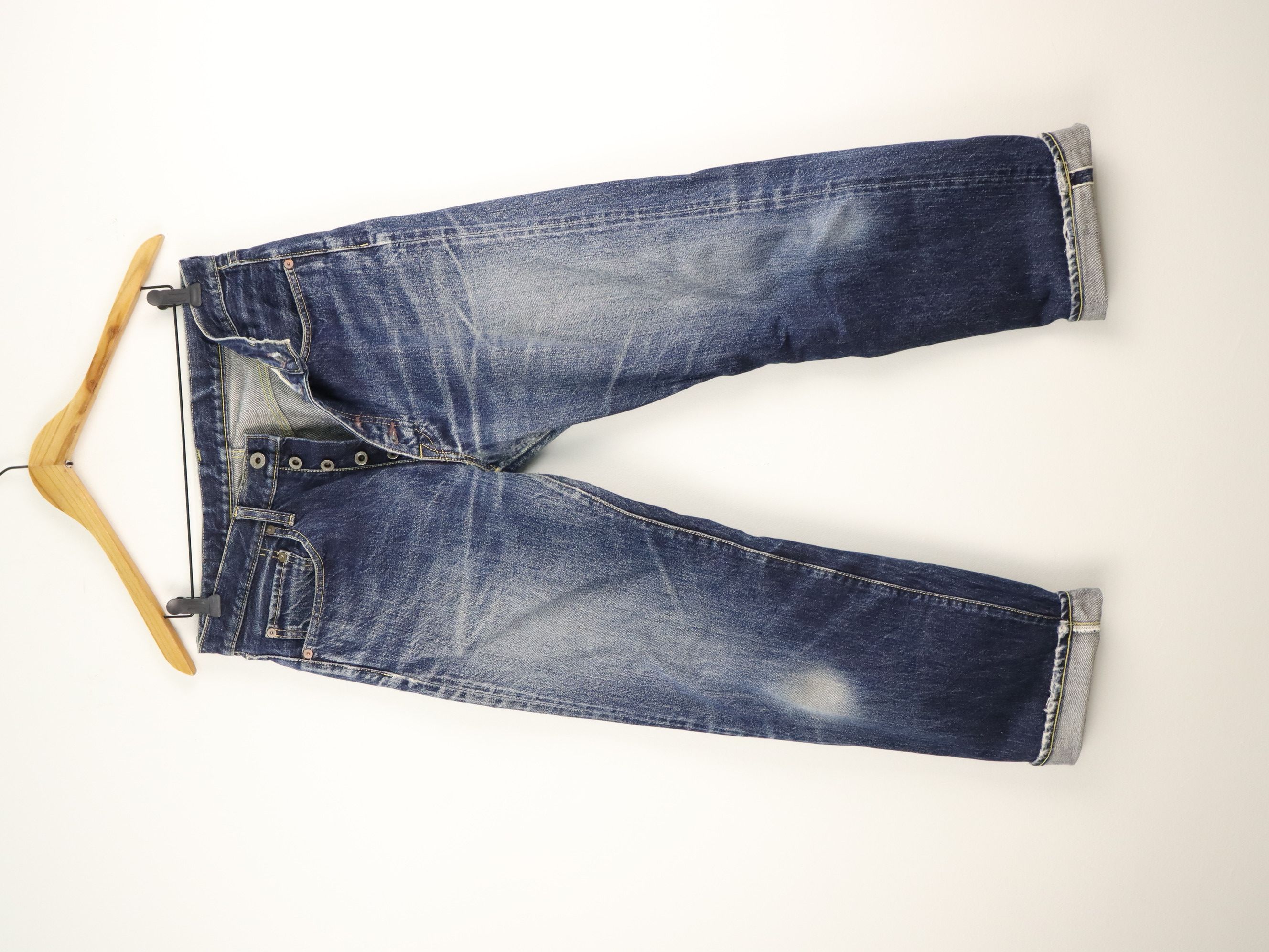 Kapital KAPITAL Selvedge Rare Denim Fly Button Jean Pant Size US 31 - 3 Thumbnail