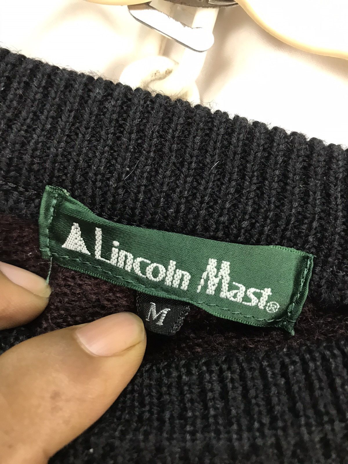Japanese Brand × Vintage Vintage Lincoln mast wool knit sweatshirt Size US M / EU 48-50 / 2 - 3 Thumbnail