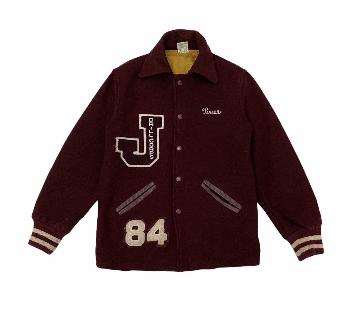 Vintage Vintage 80s Kaye Bros Varsity Jacket Size US S / EU 44-46 / 1 - 1 Thumbnail
