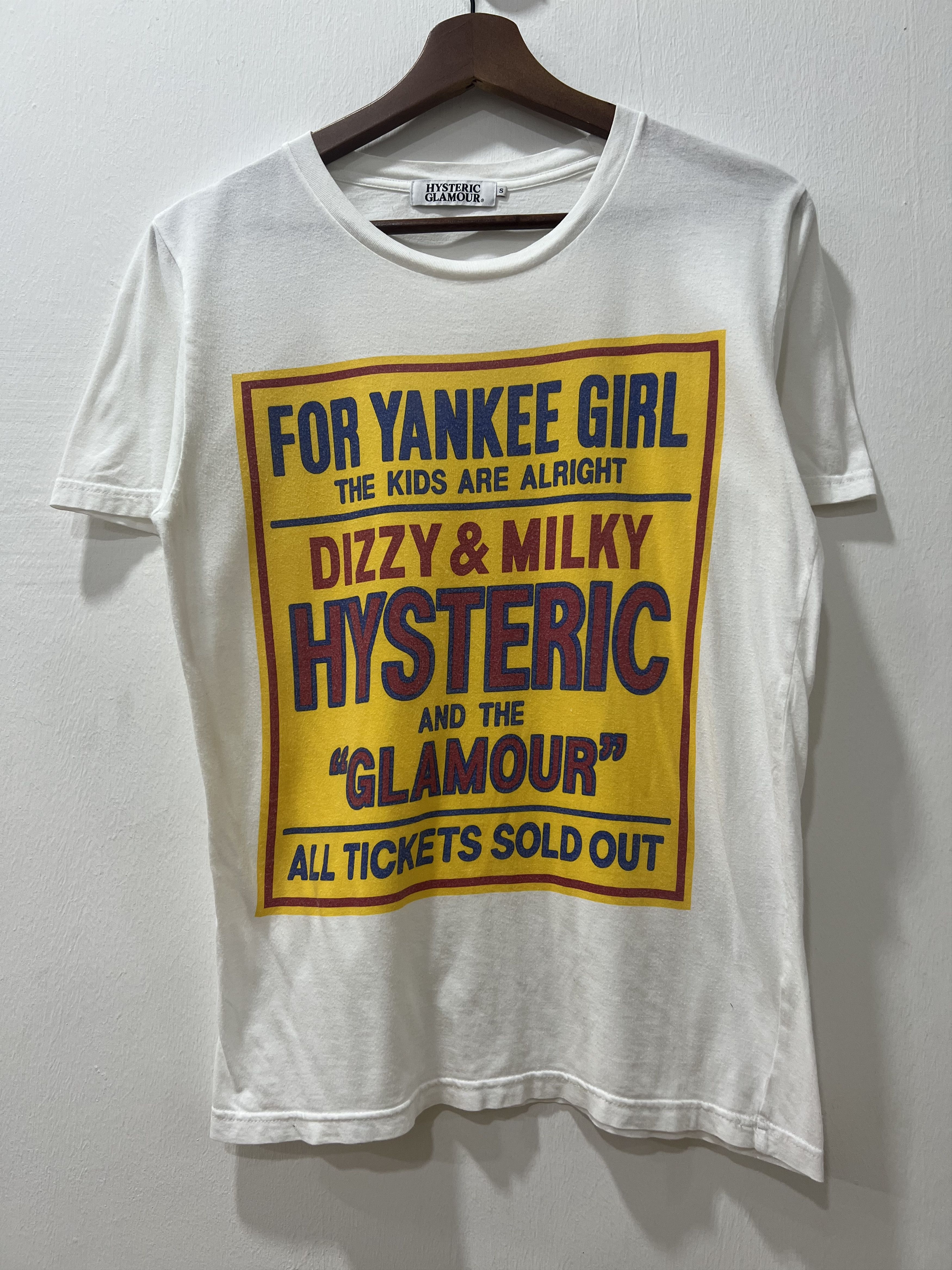 image of For Yankee Girl Hysteric Glamour Avant Garde Streetwear Tee in White, Men's (Size Small)