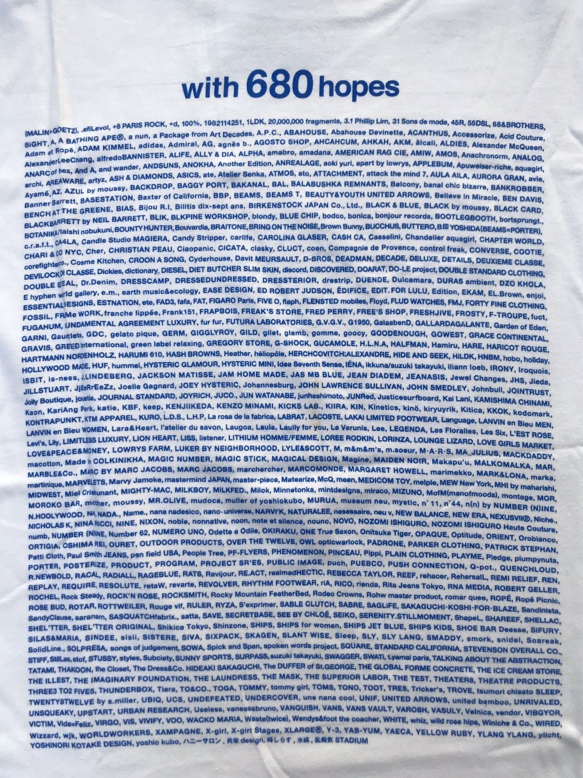 Designer × Number (N)ine × Other START TODAY 680 HOPES JAPANESEBRAND & DESIGNER CHARITY TEE Size US M / EU 48-50 / 2 - 3 Thumbnail