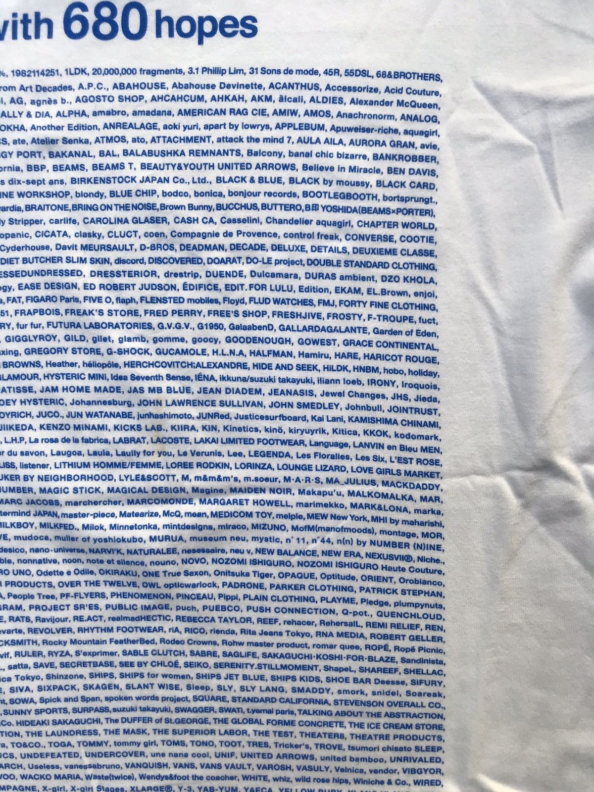 Designer × Number (N)ine × Other START TODAY 680 HOPES JAPANESEBRAND & DESIGNER CHARITY TEE Size US M / EU 48-50 / 2 - 6 Thumbnail