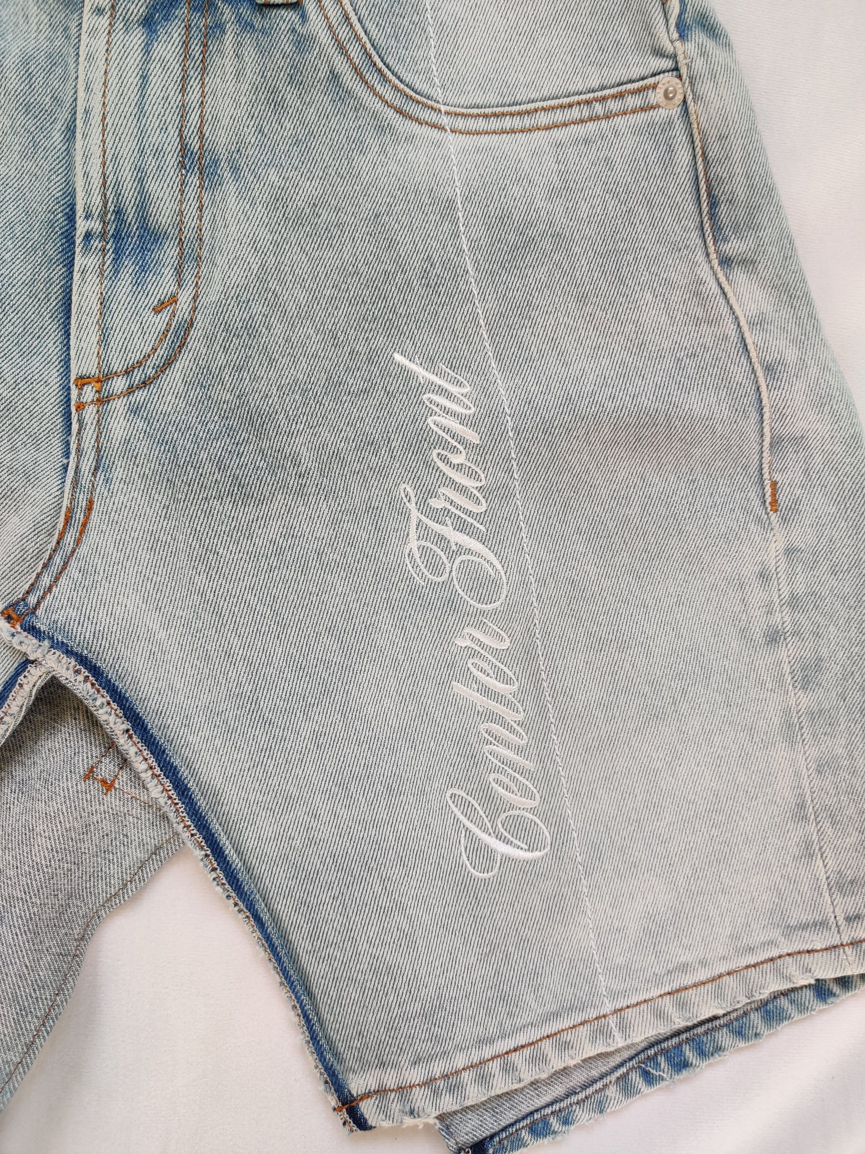 Heron Preston ⚡️QUICK SALE⚡️ Heron Preston x Sami Miro Split Denim Skirt Size 26" / US 2 / IT 38 - 3 Thumbnail