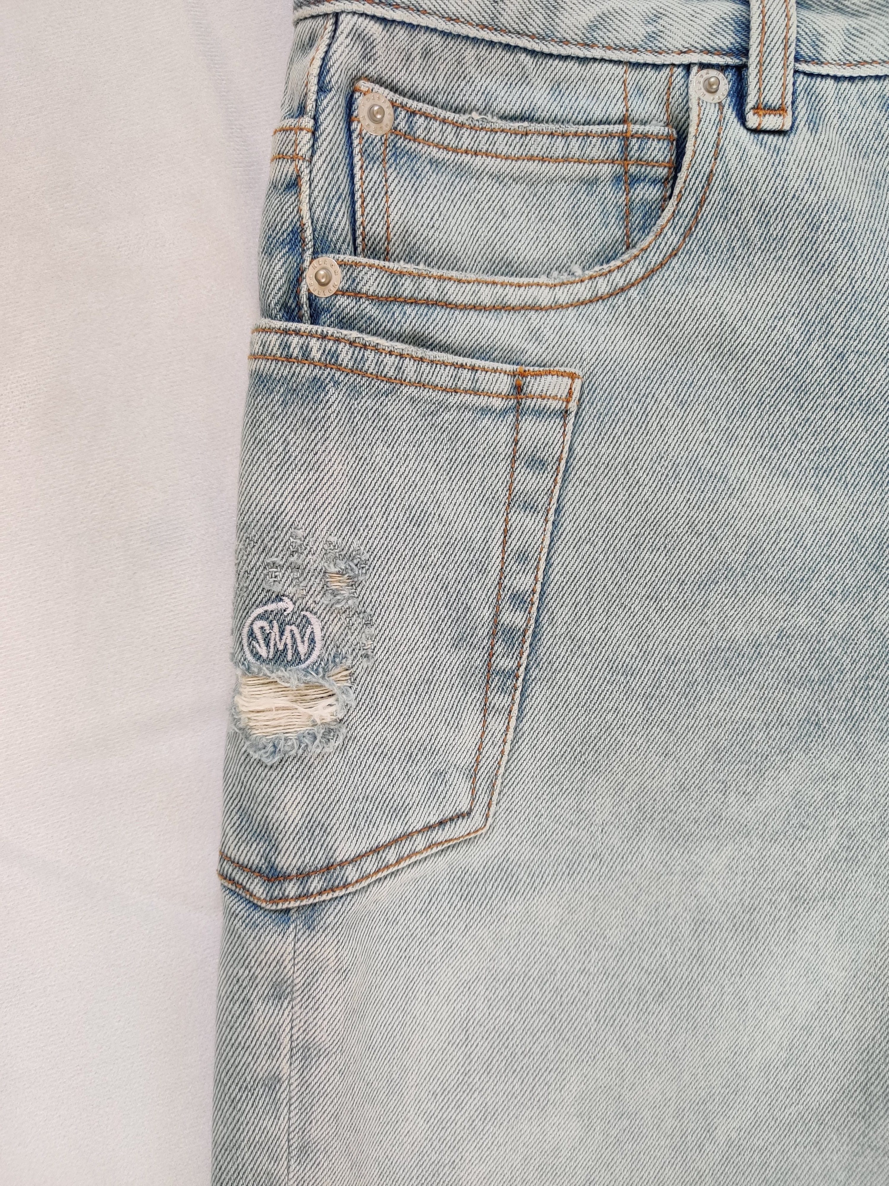 Heron Preston ⚡️QUICK SALE⚡️ Heron Preston x Sami Miro Split Denim Skirt Size 26" / US 2 / IT 38 - 4 Thumbnail