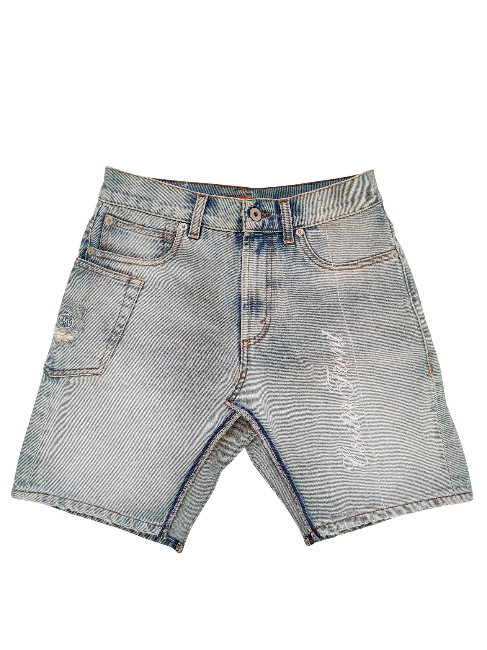 Heron Preston ⚡️QUICK SALE⚡️ Heron Preston x Sami Miro Split Denim Skirt Size 26" / US 2 / IT 38 - 1 Thumbnail