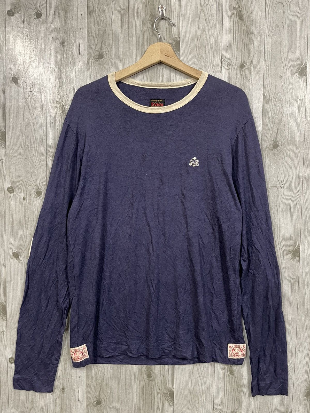 Evisu × Japanese Brand Rare Evisu Daicock Big Logo Stretchable tshirt Size US L / EU 52-54 / 3 - 2 Thumbnail