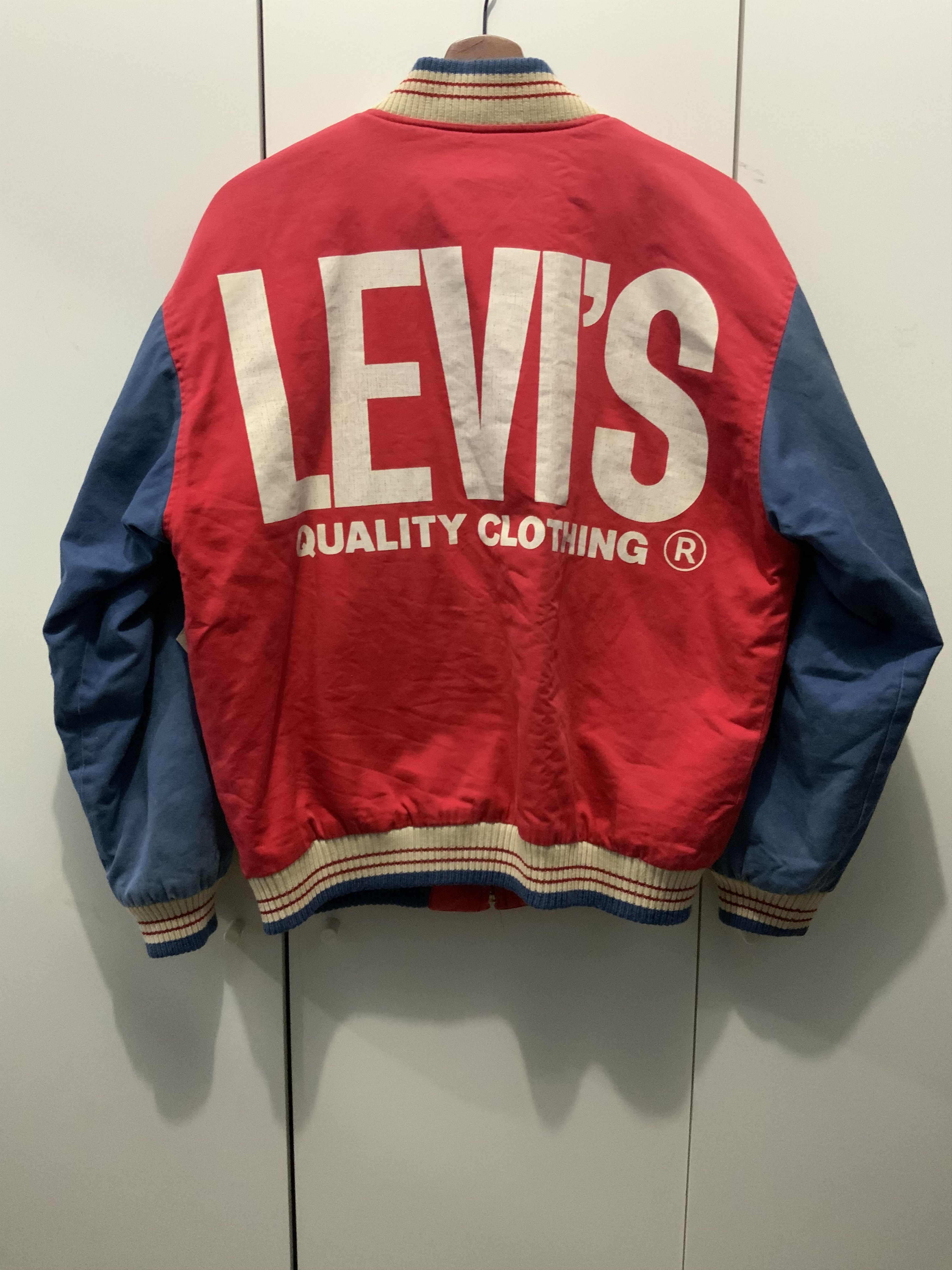 image of VTG Japan Levi’S Quality Clothing Big Print Bomber Jacket, Men's (Size Large)