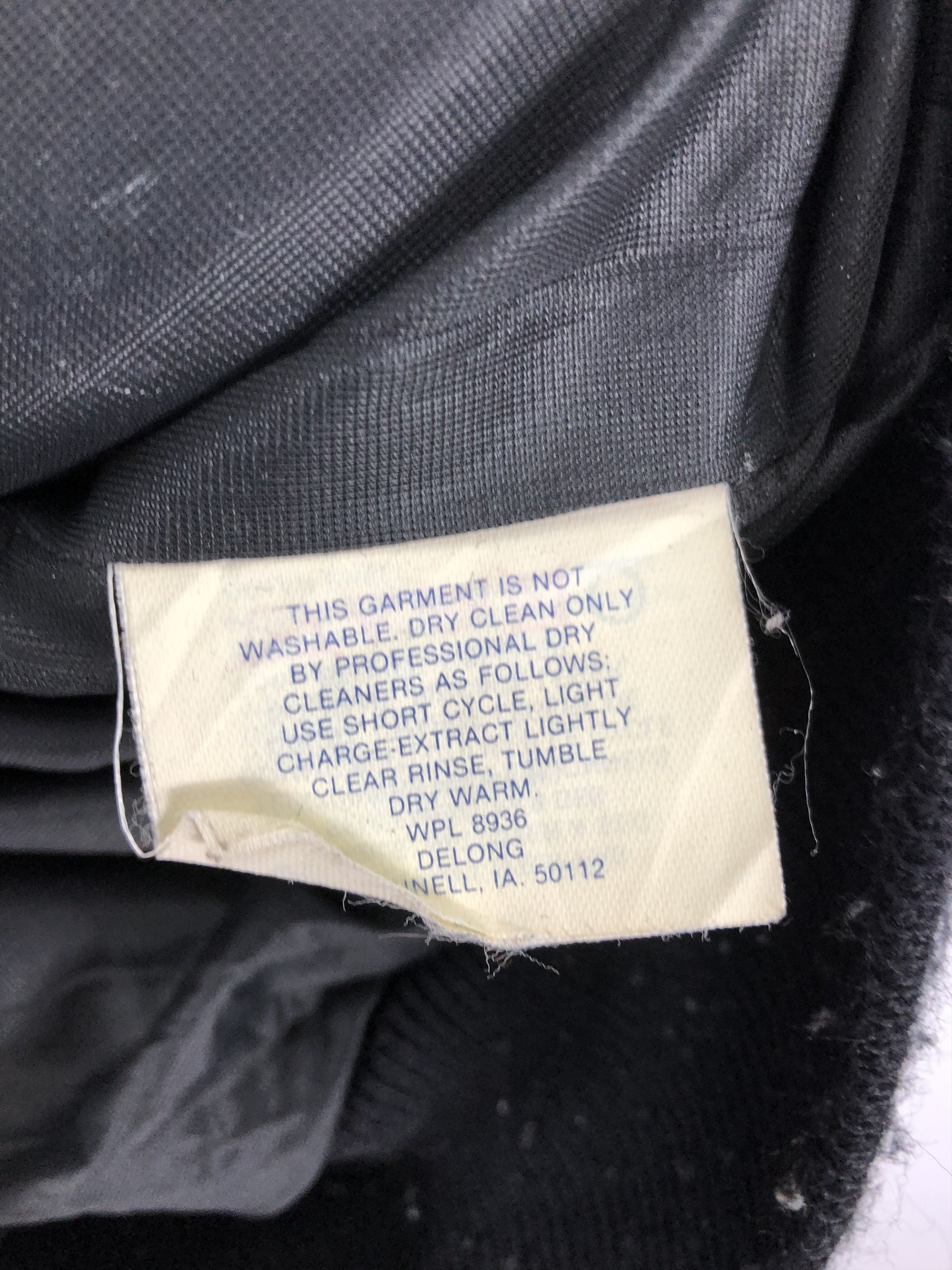 Delong Vintage 90s Delong Varsity Jacket Sleeve Leather V0237 Size US L / EU 52-54 / 3 - 11 Thumbnail