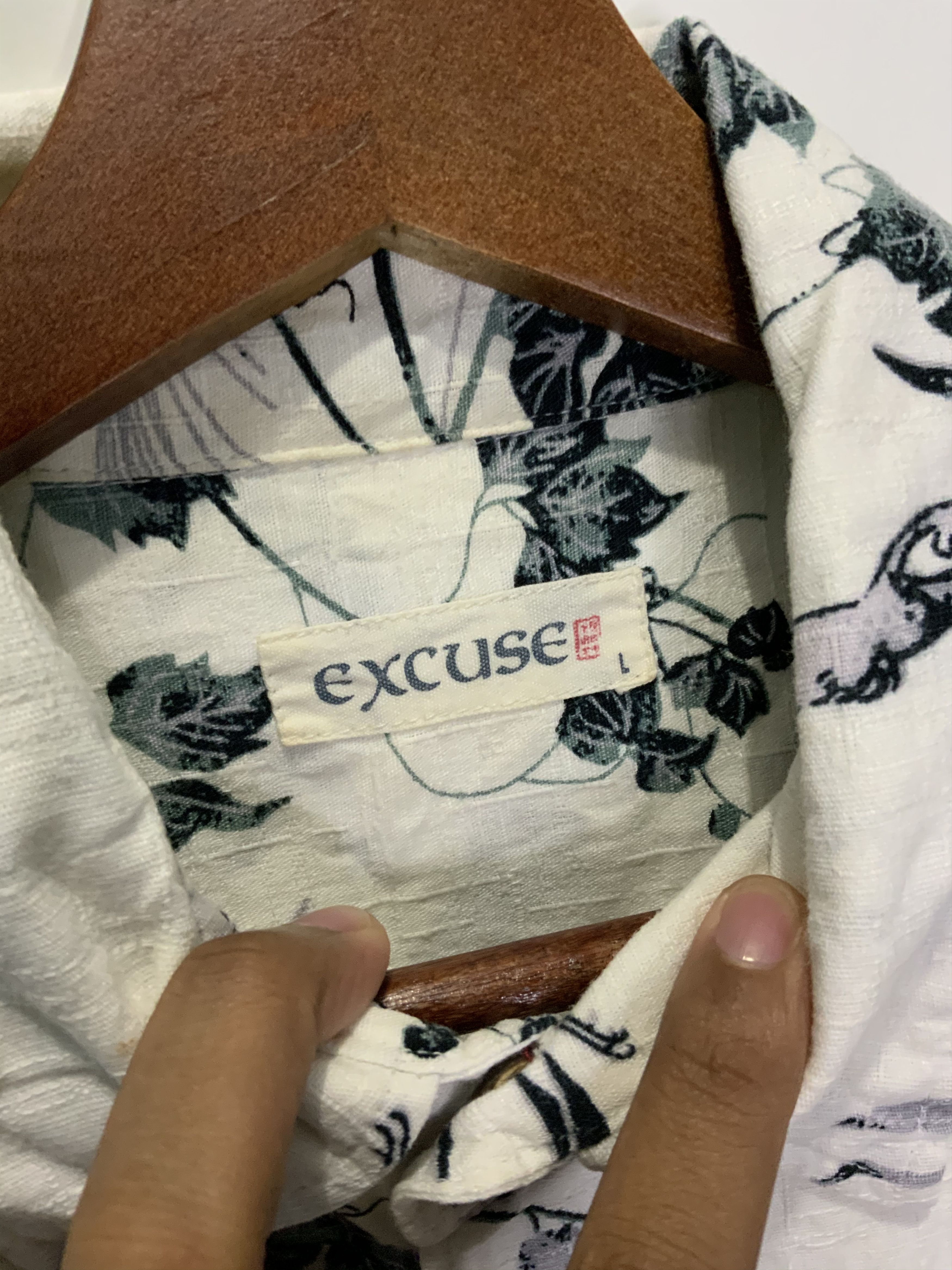 If Six Was Nine Excuse Camp Collar Shirt Size US L / EU 52-54 / 3 - 14 Thumbnail