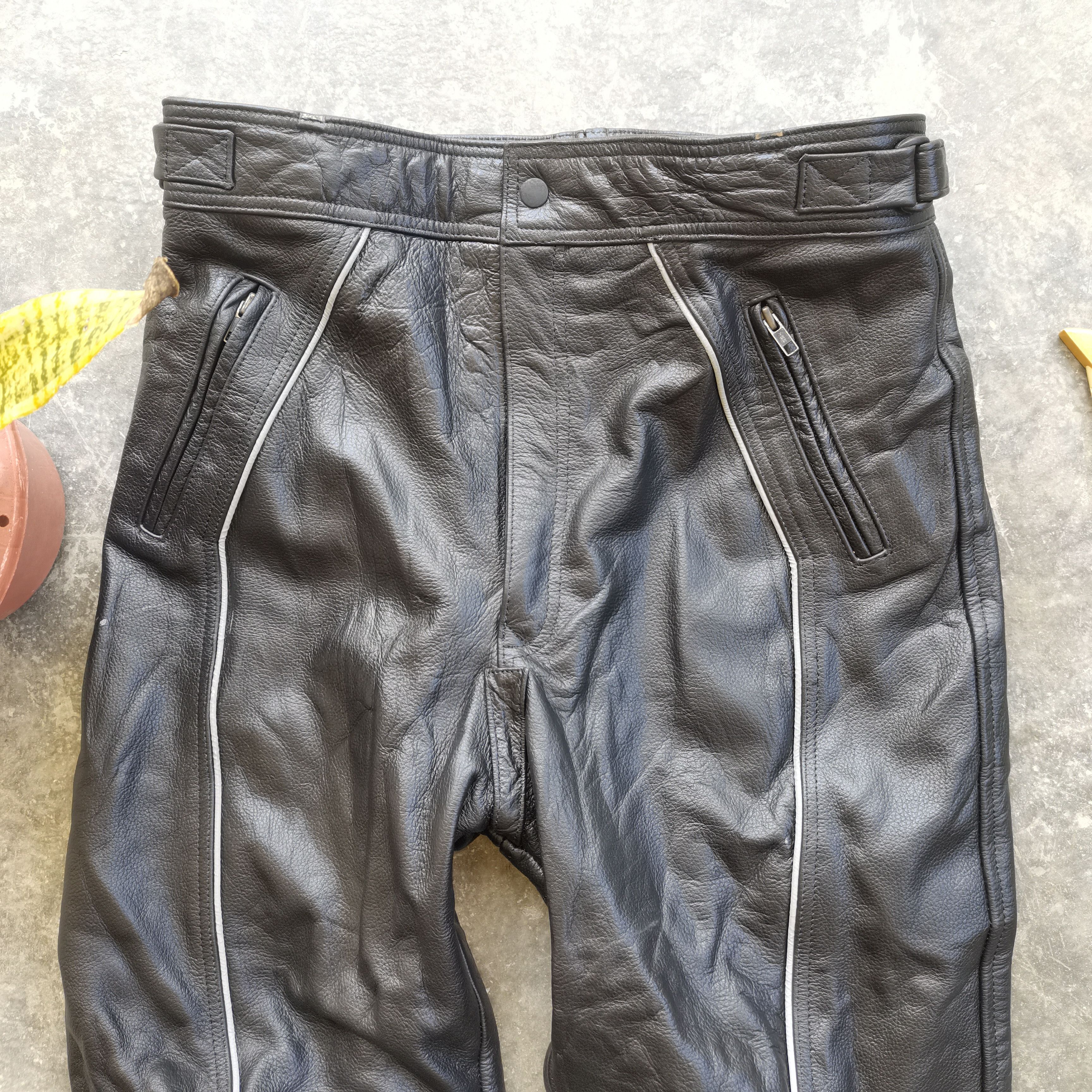 Genuine Leather × Japanese Brand Offer🔥Vintage The VERDY Genuine Leather Rider Pants Size US 33 - 4 Thumbnail