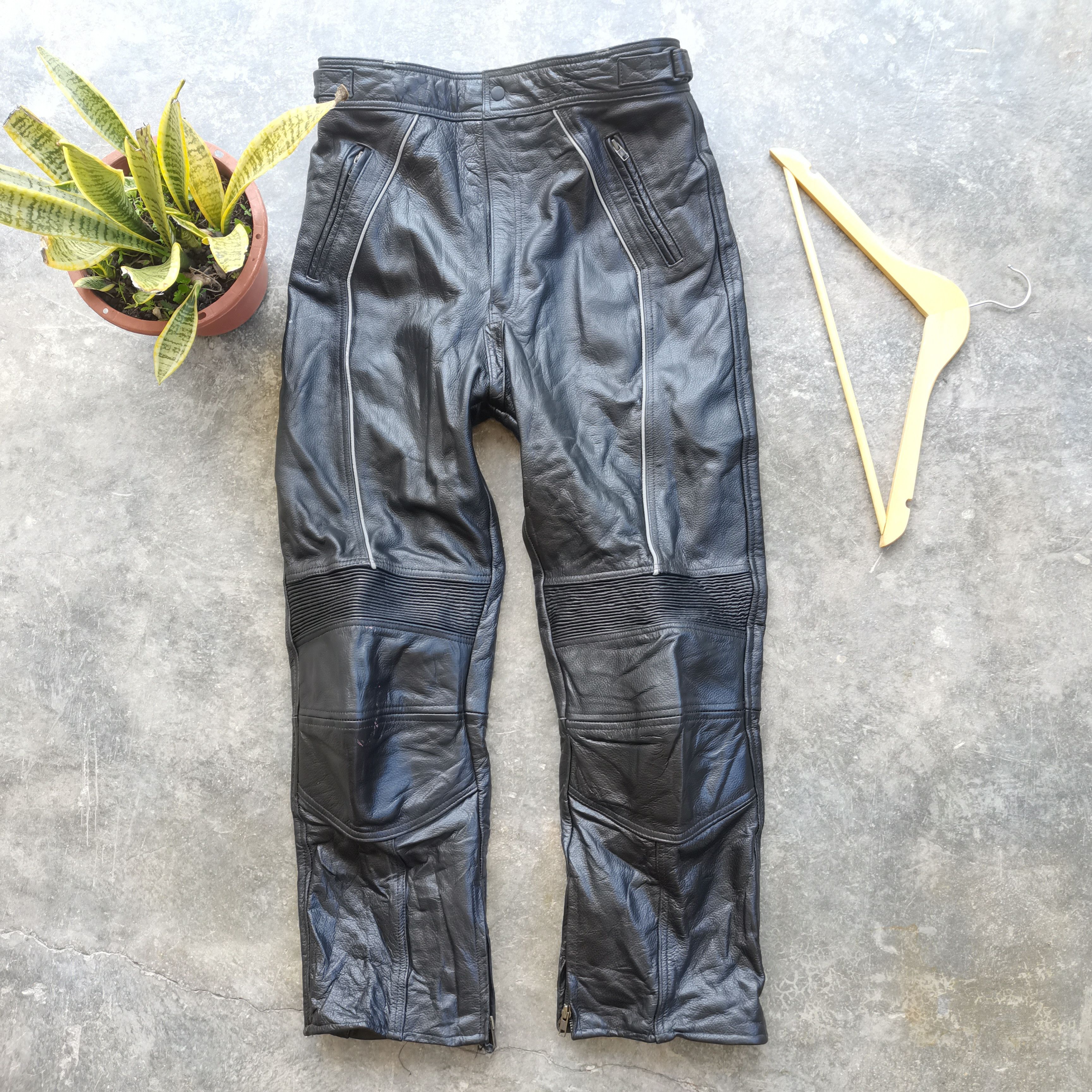 Genuine Leather × Japanese Brand Offer🔥Vintage The VERDY Genuine Leather Rider Pants Size US 33 - 3 Thumbnail