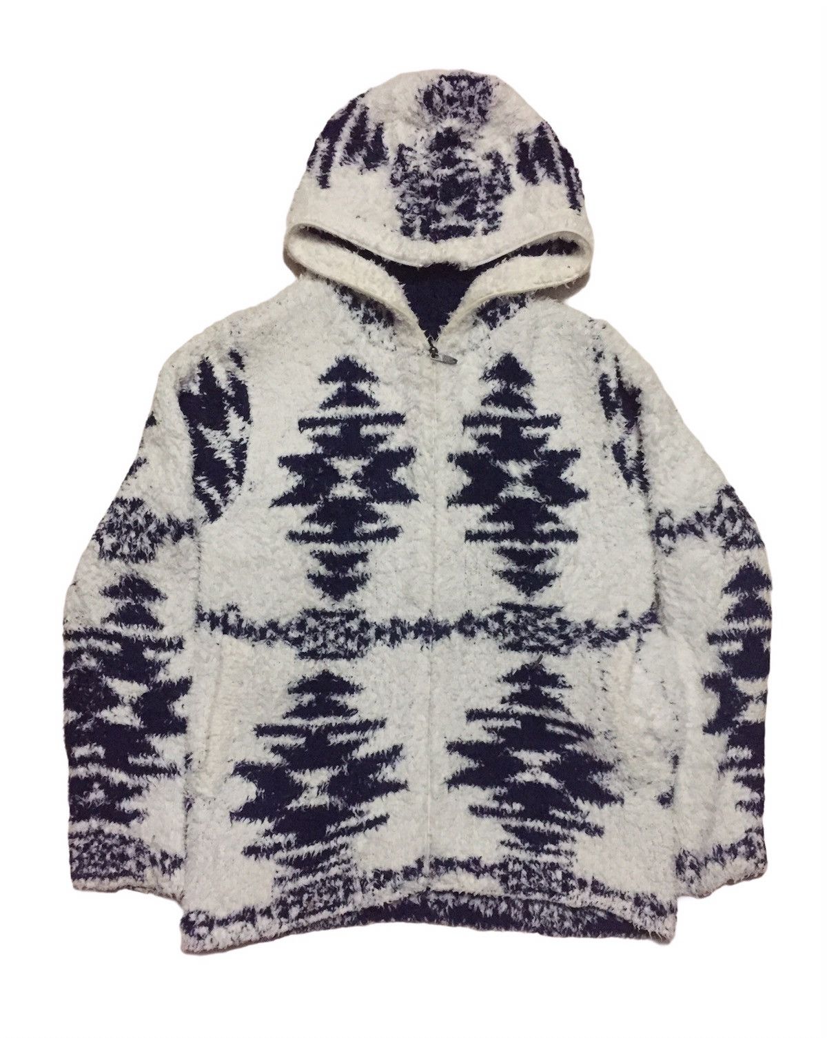 image of Gotcha x Native Gothca Surfwear Navajo Mohair Fur Fleece Winter Session in White, Men's (Size Large