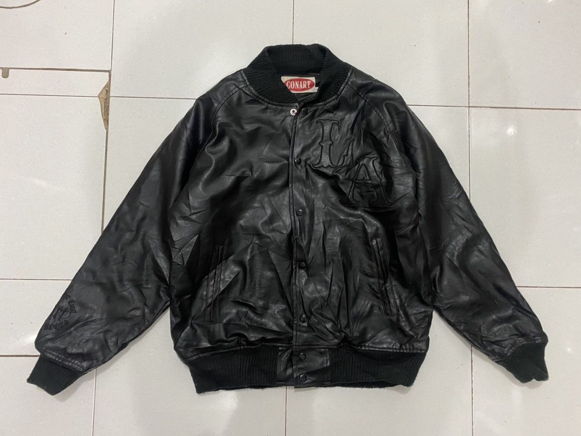 Rap Tees × Vintage Conart Straight Outta COMPTON Leather Jacket Size US L / EU 52-54 / 3 - 4 Thumbnail