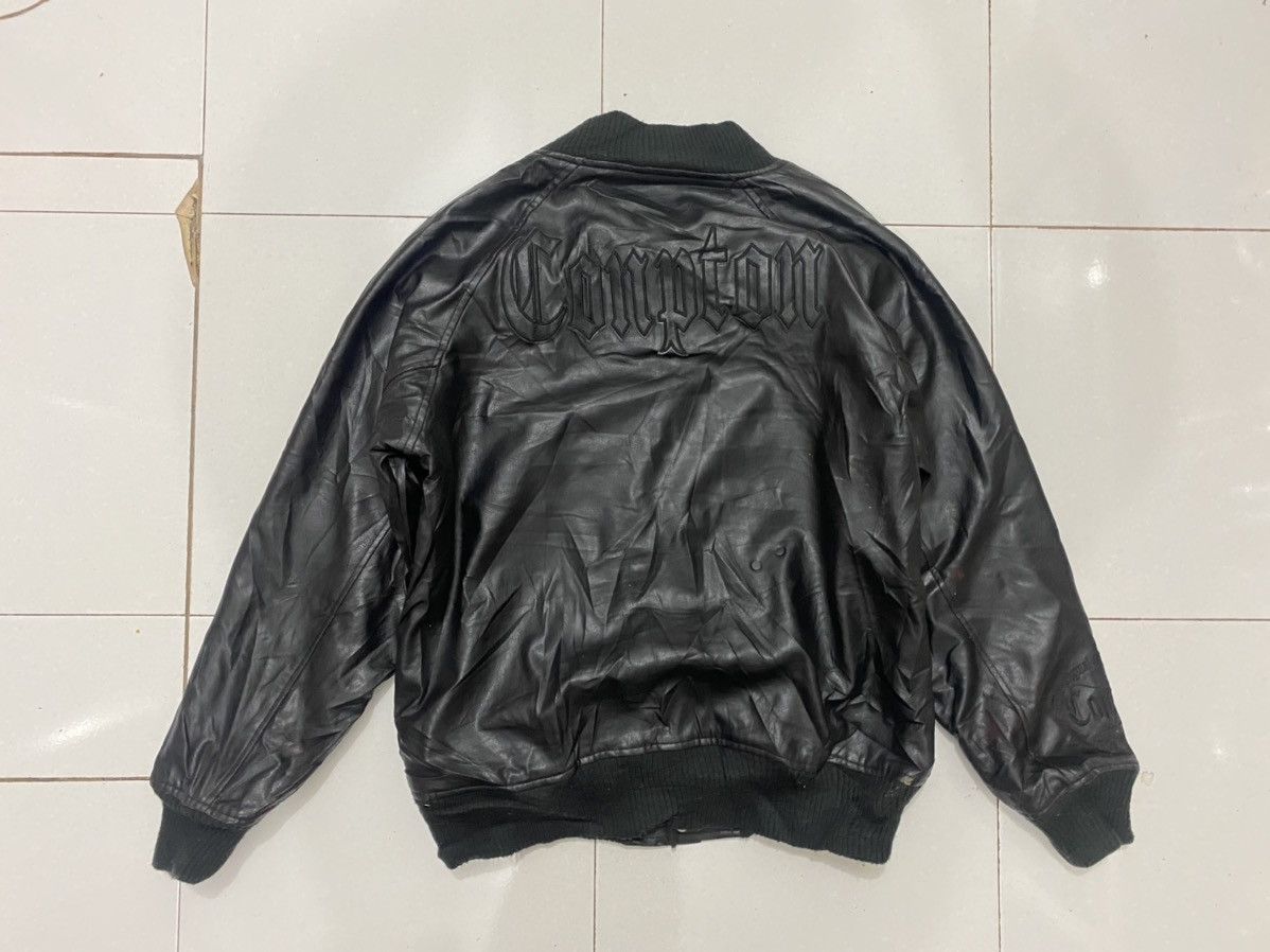 Rap Tees × Vintage Conart Straight Outta COMPTON Leather Jacket Size US L / EU 52-54 / 3 - 2 Thumbnail