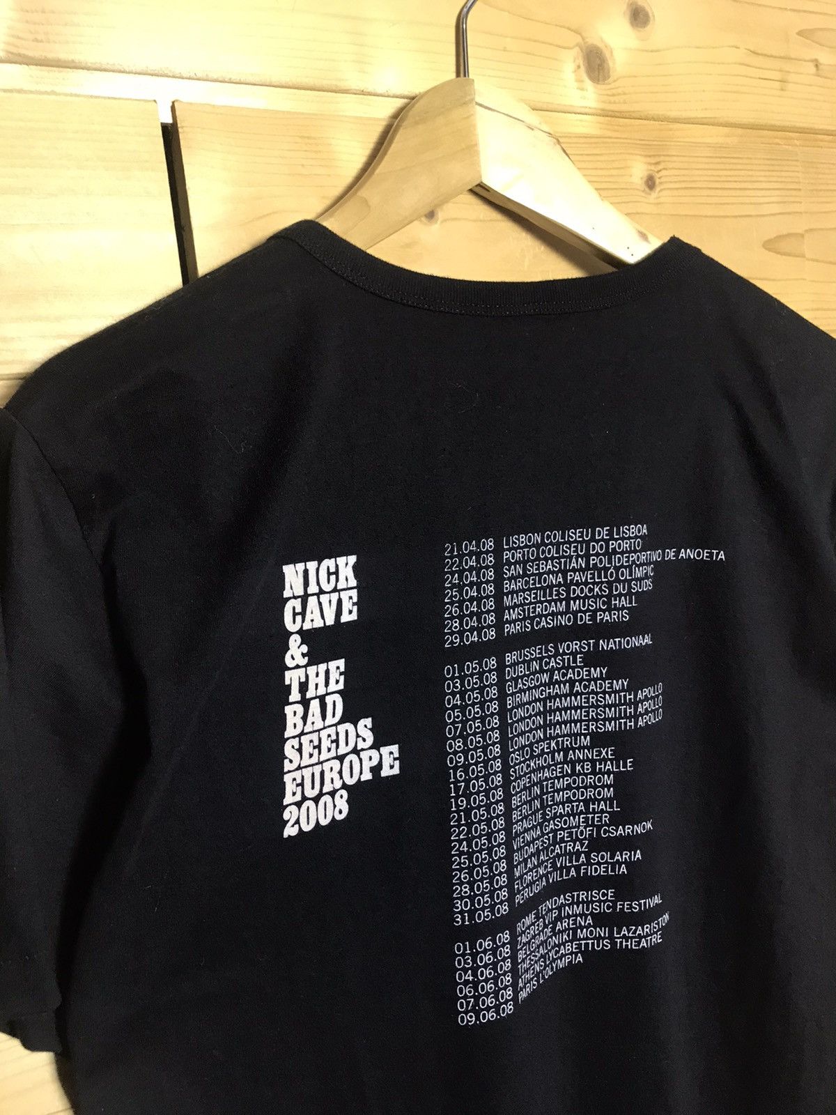 Band Tees Vintage Nick Cave and The Bad Seeds 2008 tour single stitch Size US L / EU 52-54 / 3 - 7 Thumbnail