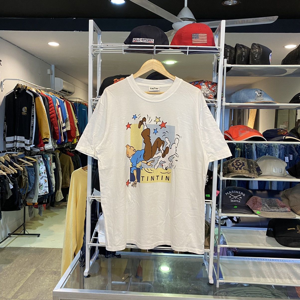 Vintage The Adventures of Tintin Tshirt Like New
