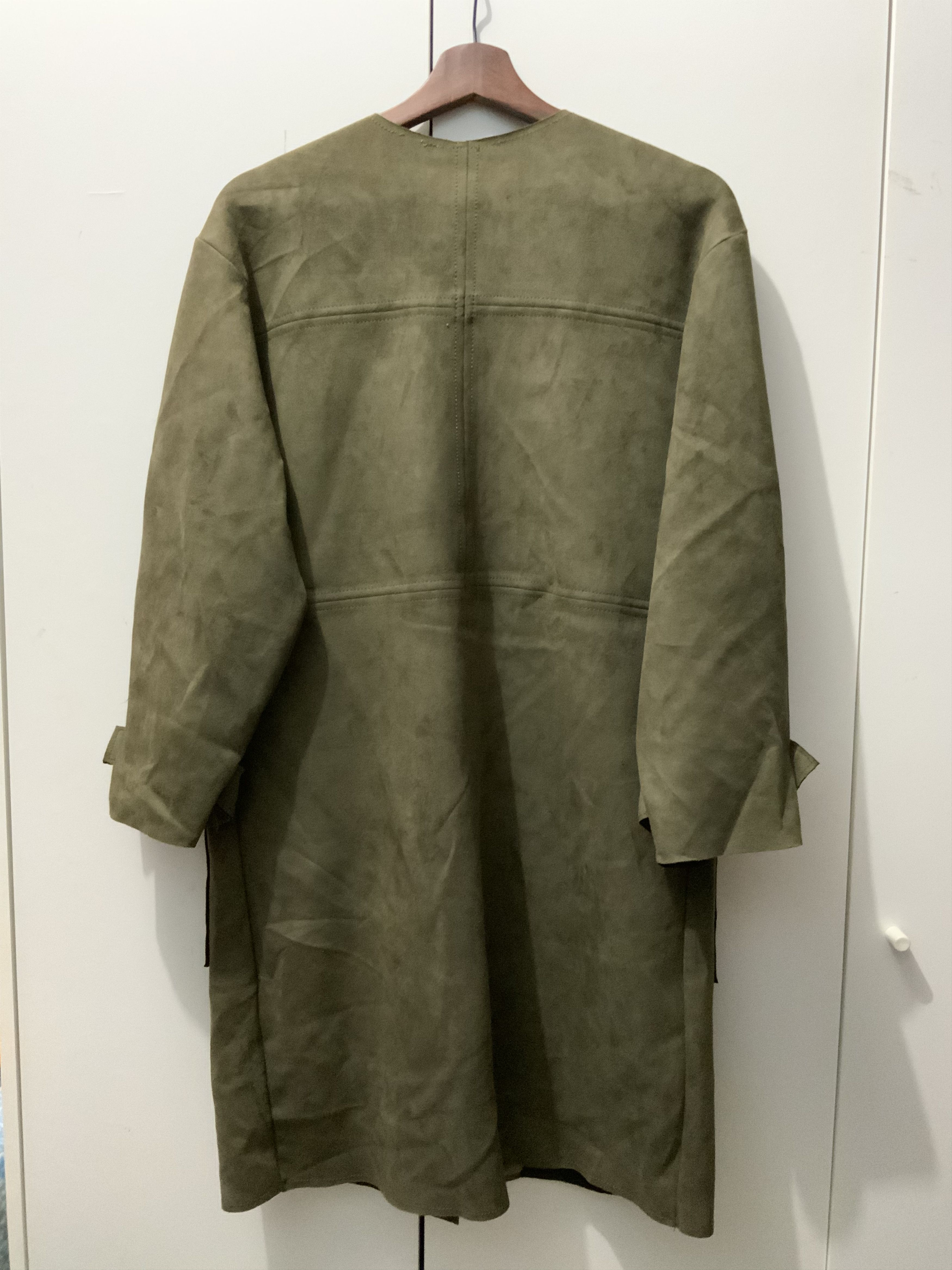 Zara Zara Leather Trench Coat Size US L / EU 52-54 / 3 - 2 Thumbnail