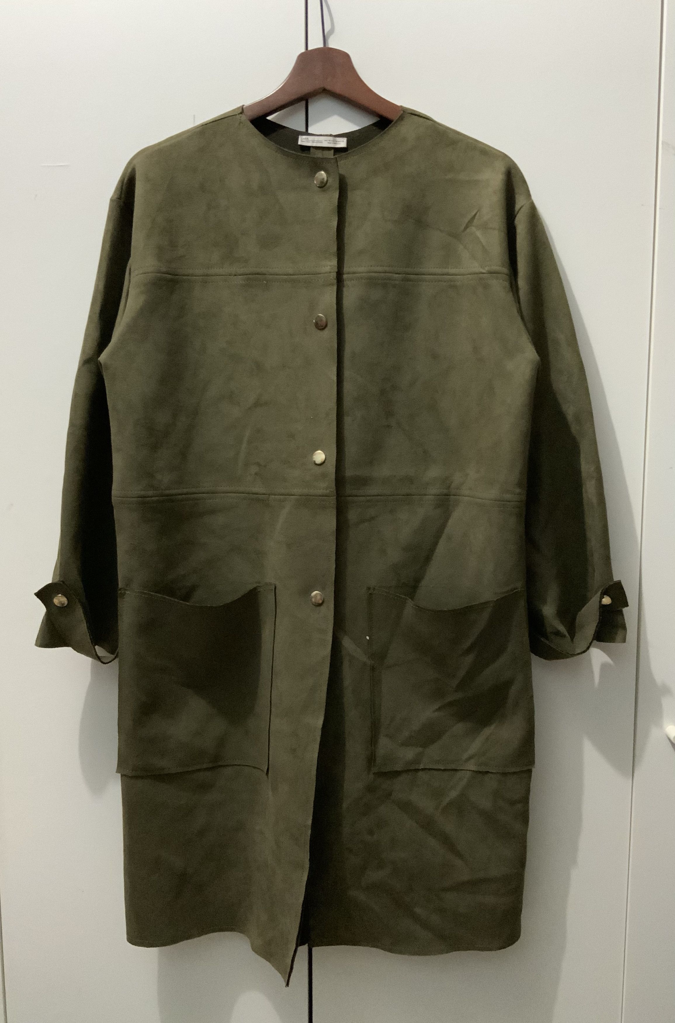 Zara Zara Leather Trench Coat Size US L / EU 52-54 / 3 - 1 Thumbnail
