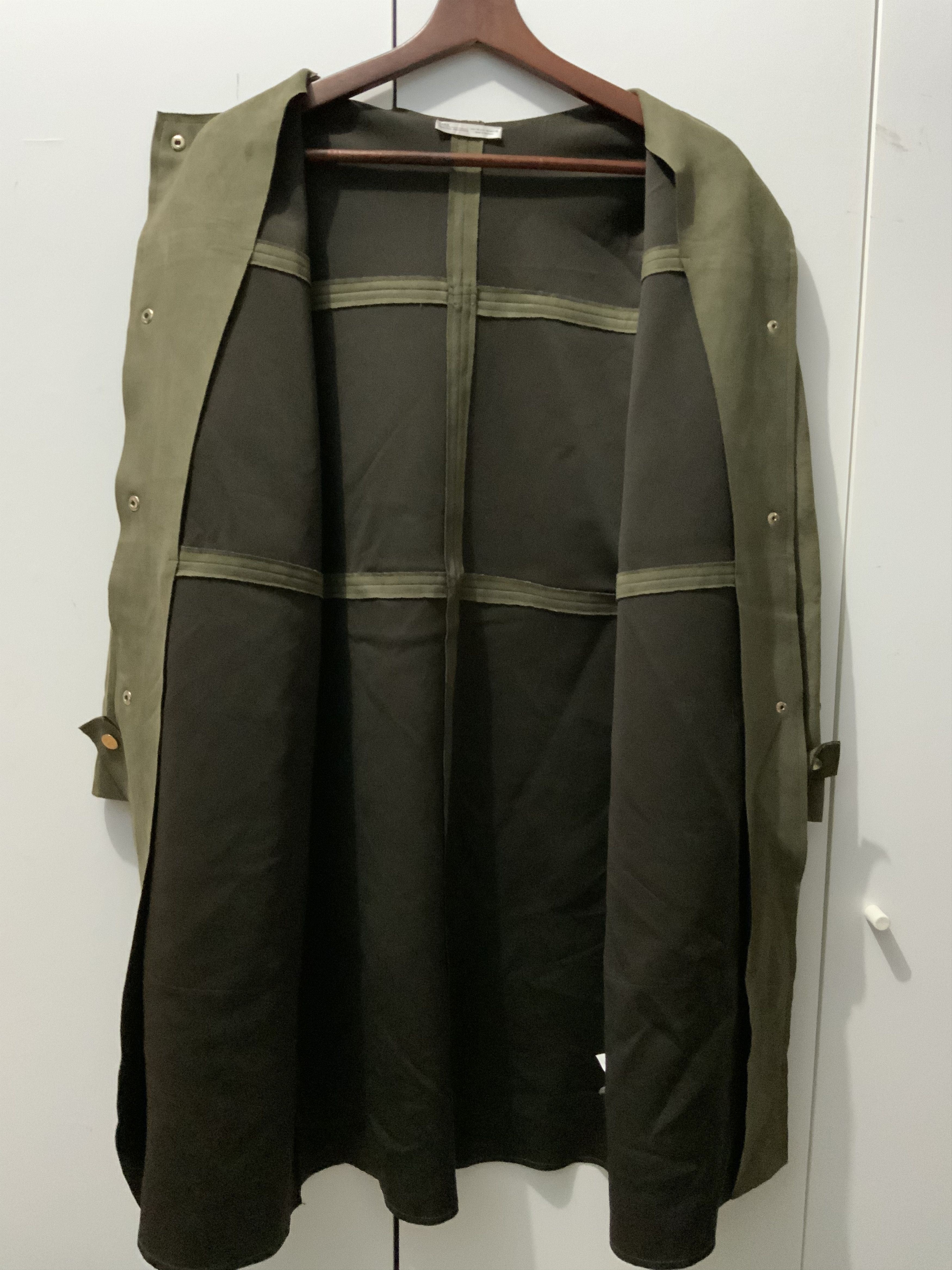 Zara Zara Leather Trench Coat Size US L / EU 52-54 / 3 - 3 Thumbnail