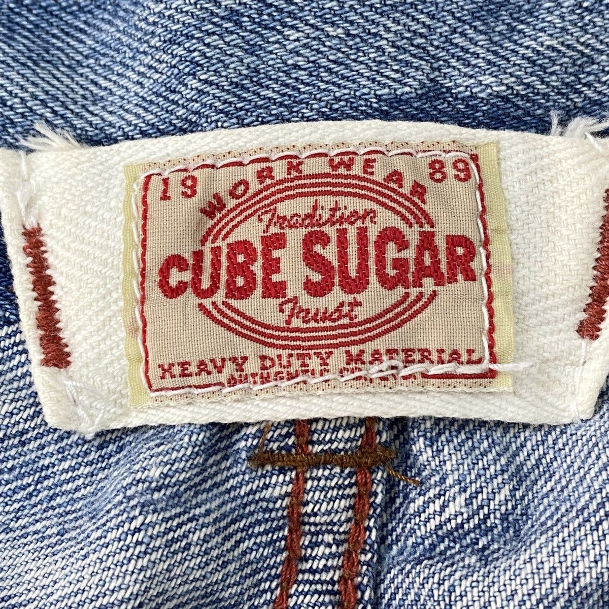 Japanese Brand 🔥LAST PRICE🔥 Vintage Cube Sugar Workwear Denim 1989 Size US 28 / EU 44 - 15 Thumbnail