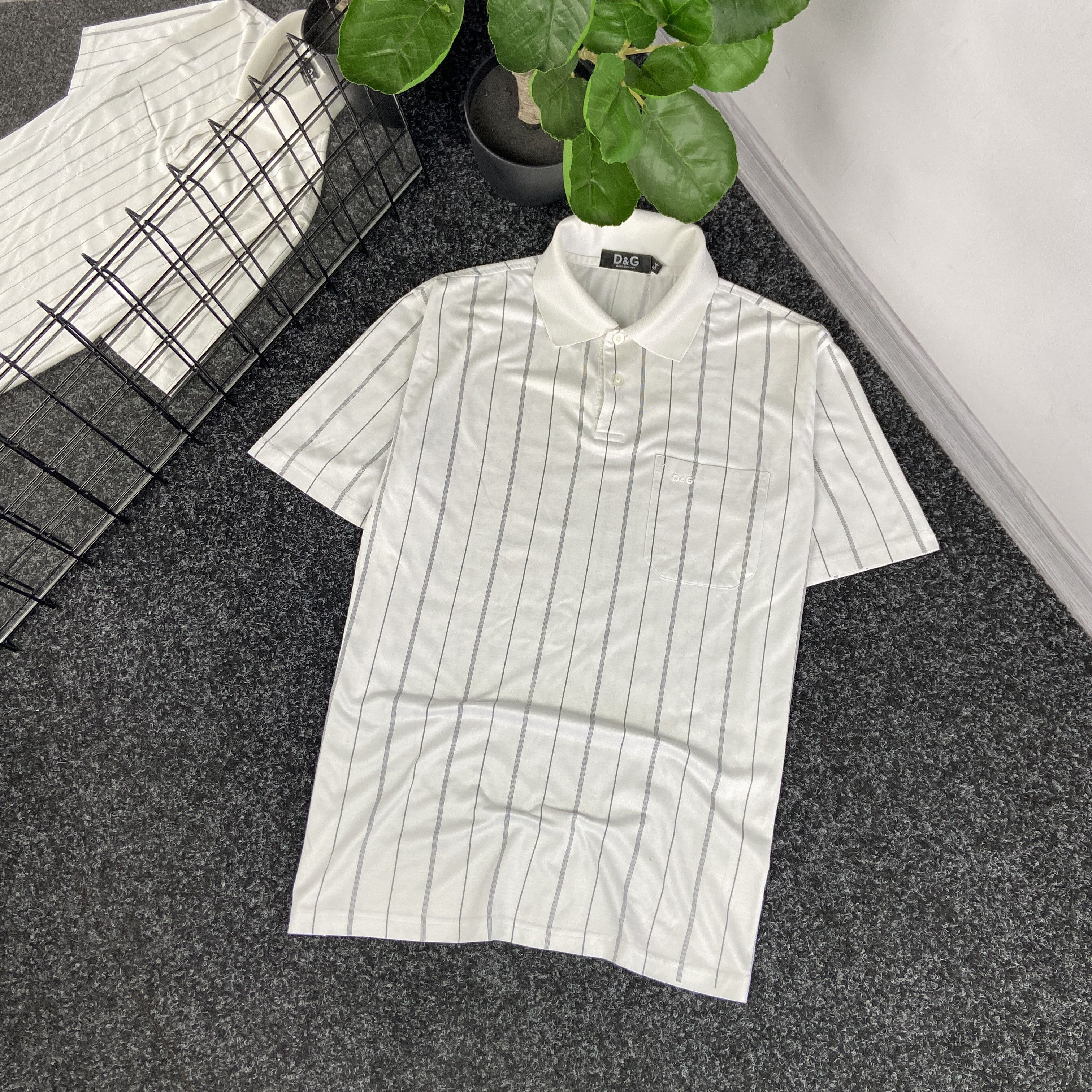 Dolce & Gabbana Luxury Striped Pocket T-Shirt