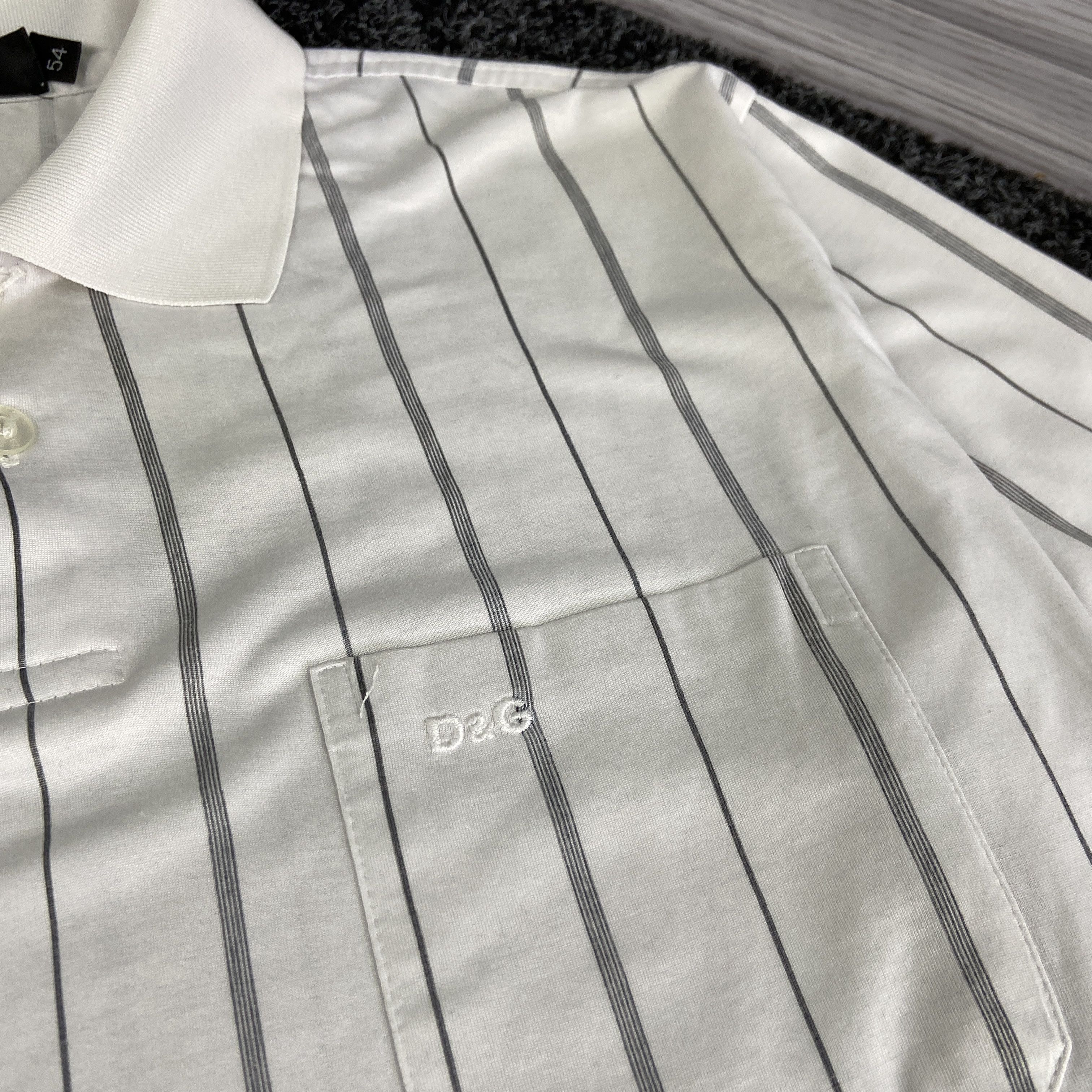 Dolce & Gabbana Dolce & Gabbana Luxury Striped Pocket T-Shirt Size US XL / EU 56 / 4 - 6 Thumbnail