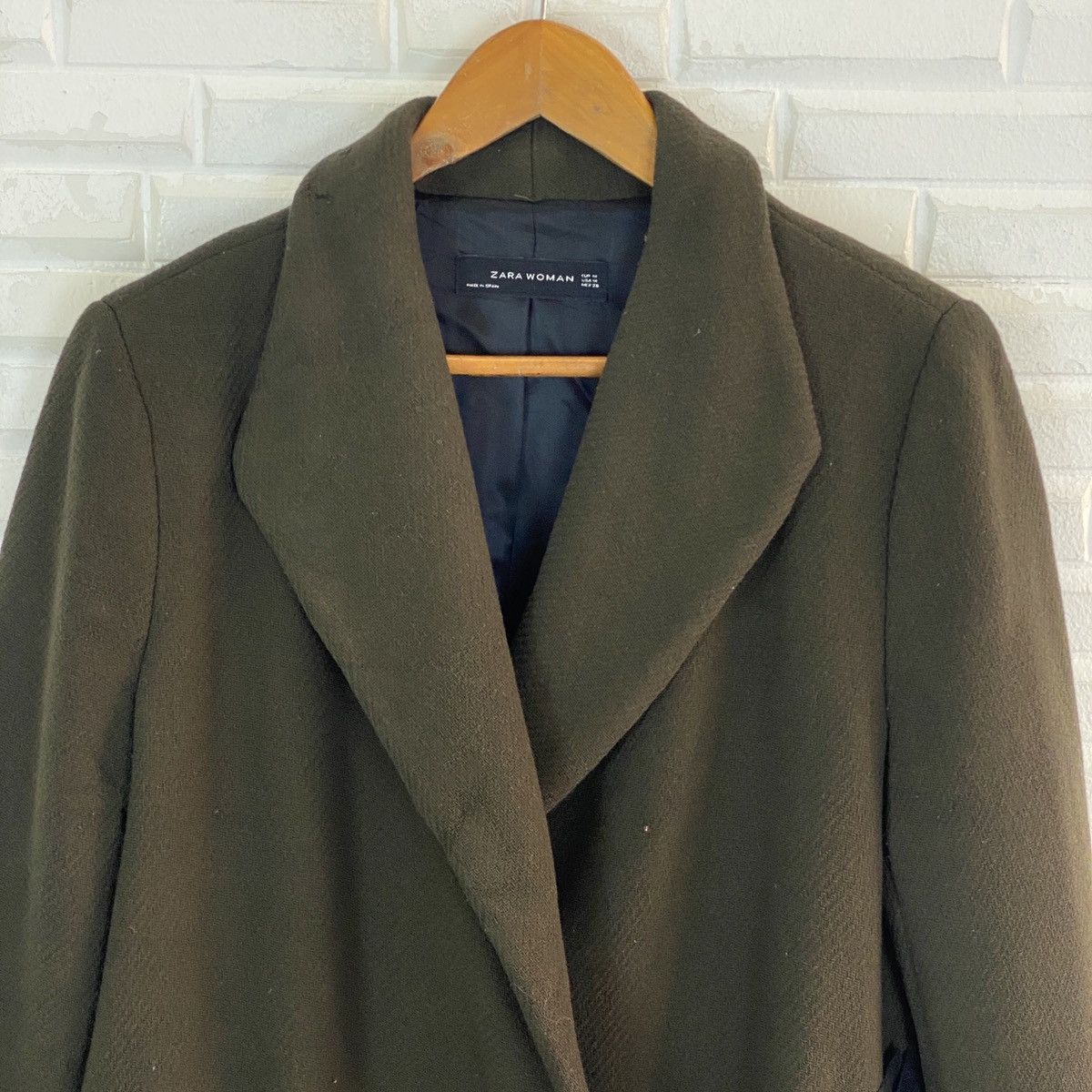Zara 🔥LAST PRICE🔥 Zara Woman Long Wool Coat Made In Spain Size M / US 6-8 / IT 42-44 - 4 Thumbnail