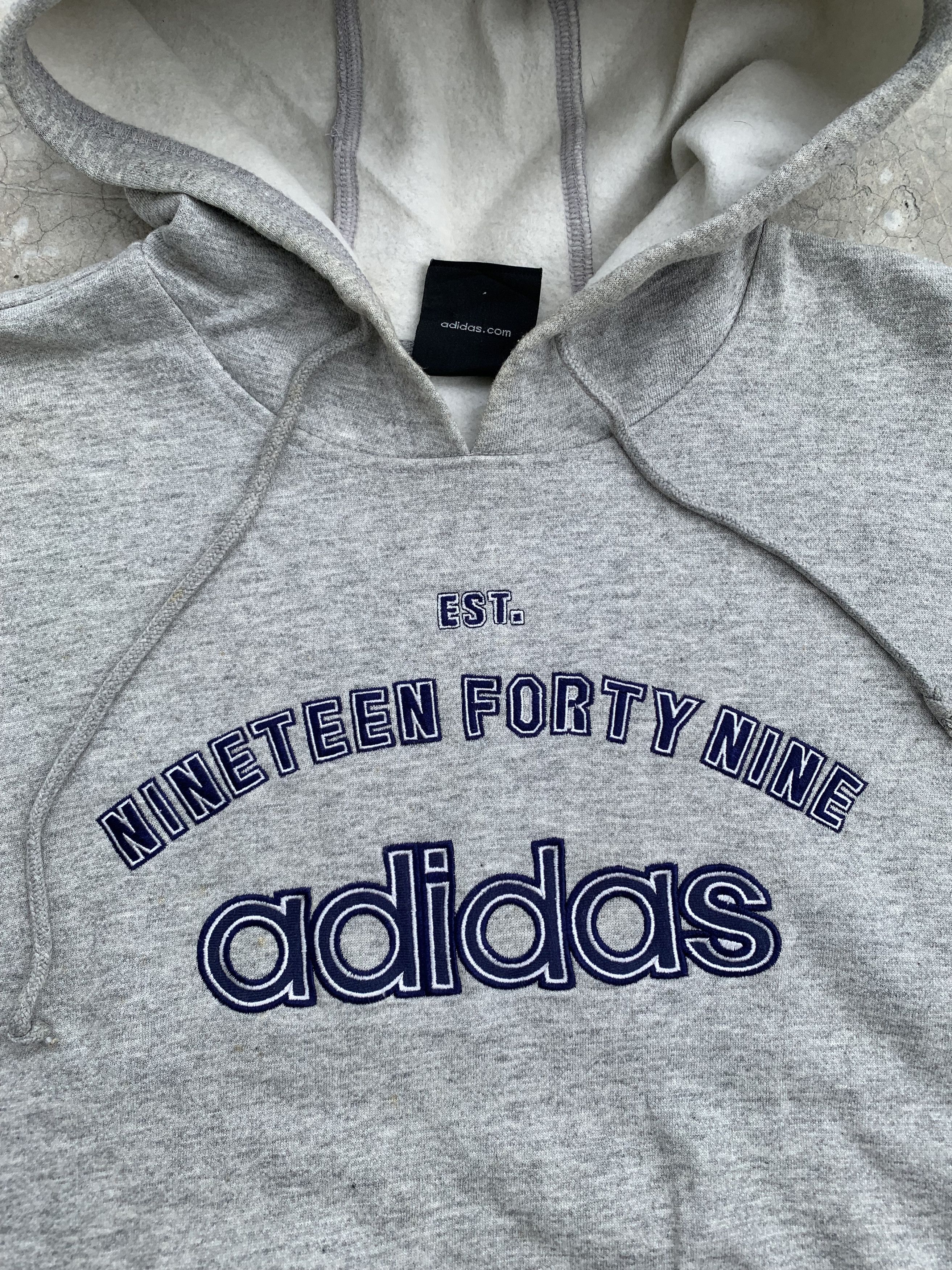 Adidas Vintage Adidas Embroidery Spell Out Logo Hoodie Size US L / EU 52-54 / 3 - 7 Thumbnail