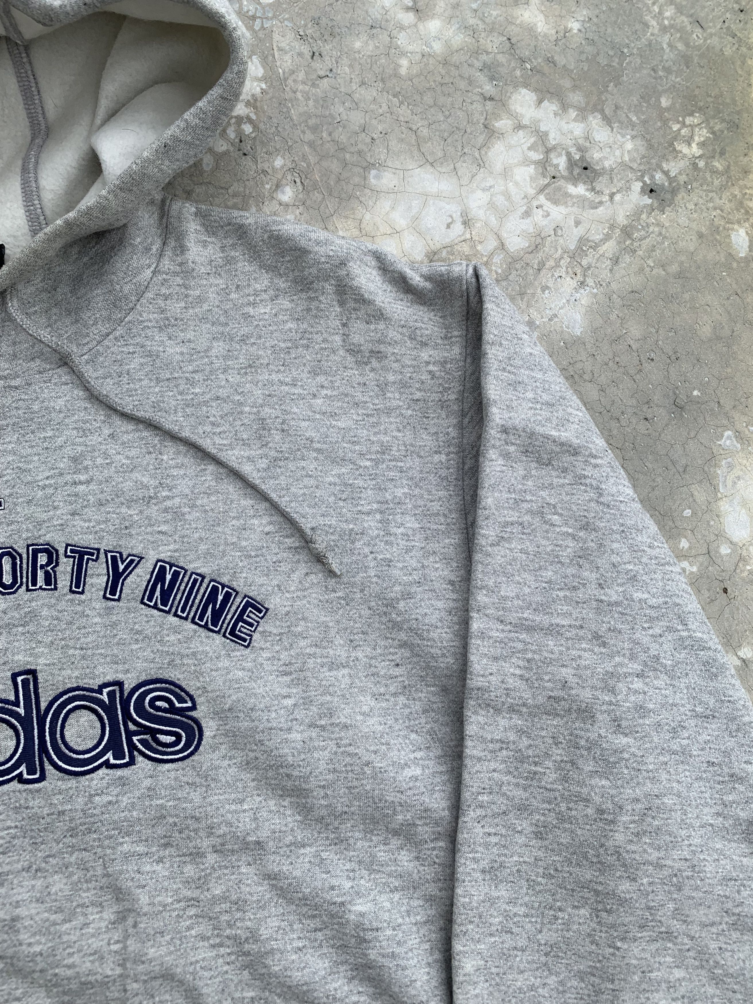 Adidas Vintage Adidas Embroidery Spell Out Logo Hoodie Size US L / EU 52-54 / 3 - 6 Thumbnail