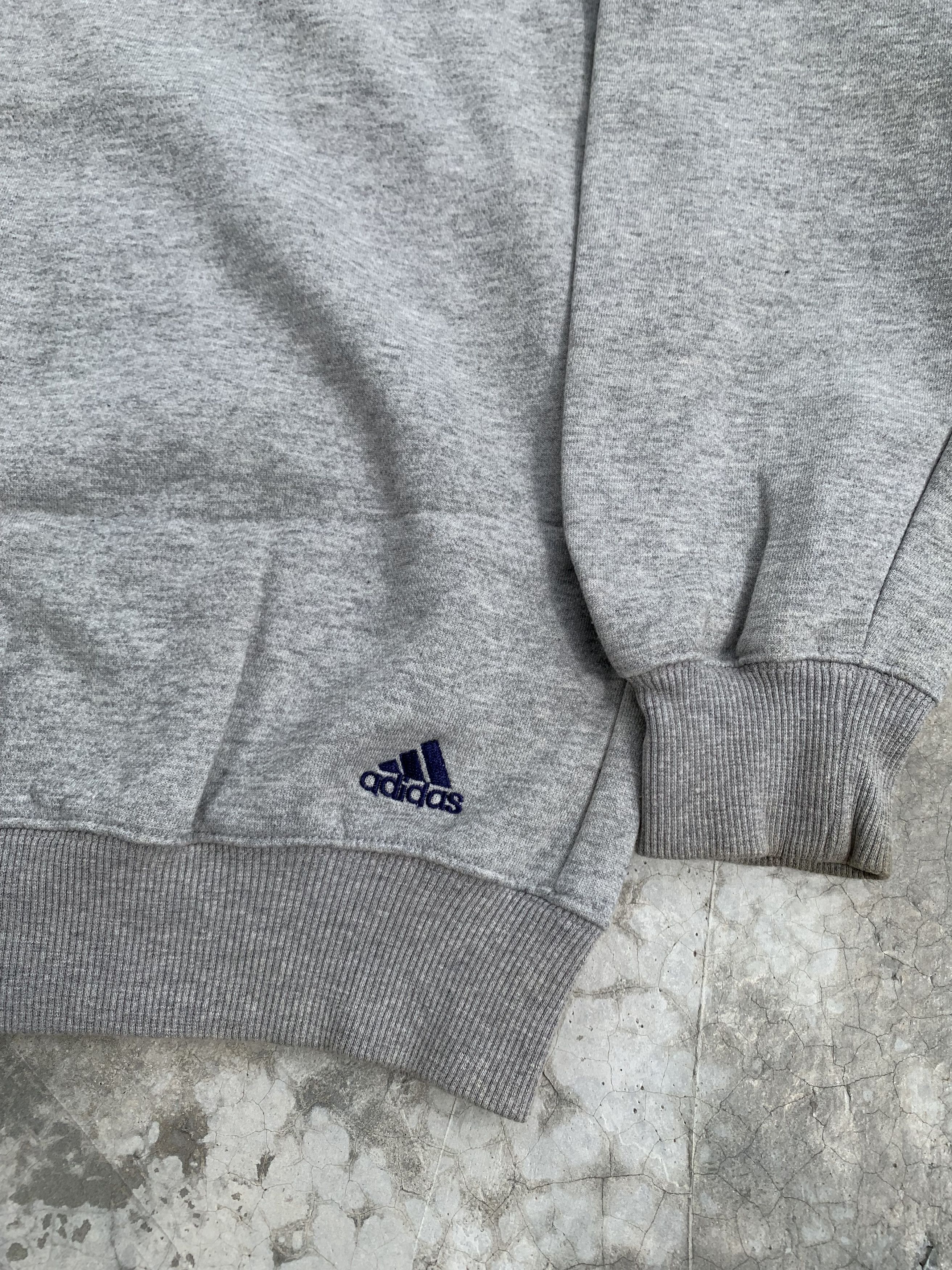 Adidas Vintage Adidas Embroidery Spell Out Logo Hoodie Size US L / EU 52-54 / 3 - 13 Thumbnail