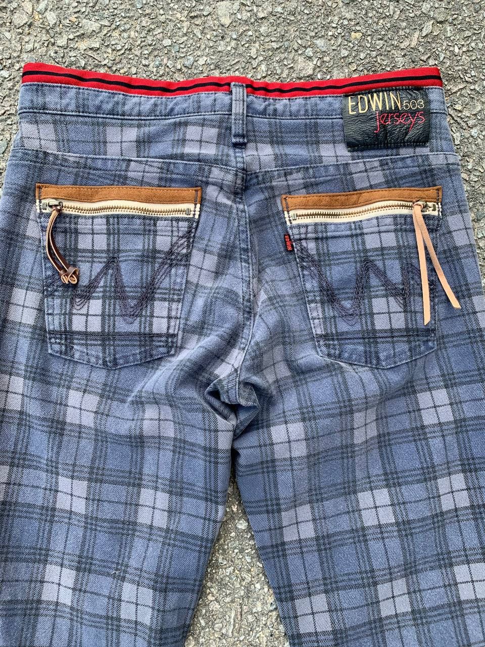 Edwin Vintage Edwin 503 Jerseys Stretchable Tartan Plaid Pants Size US 30 / EU 46 - 6 Thumbnail